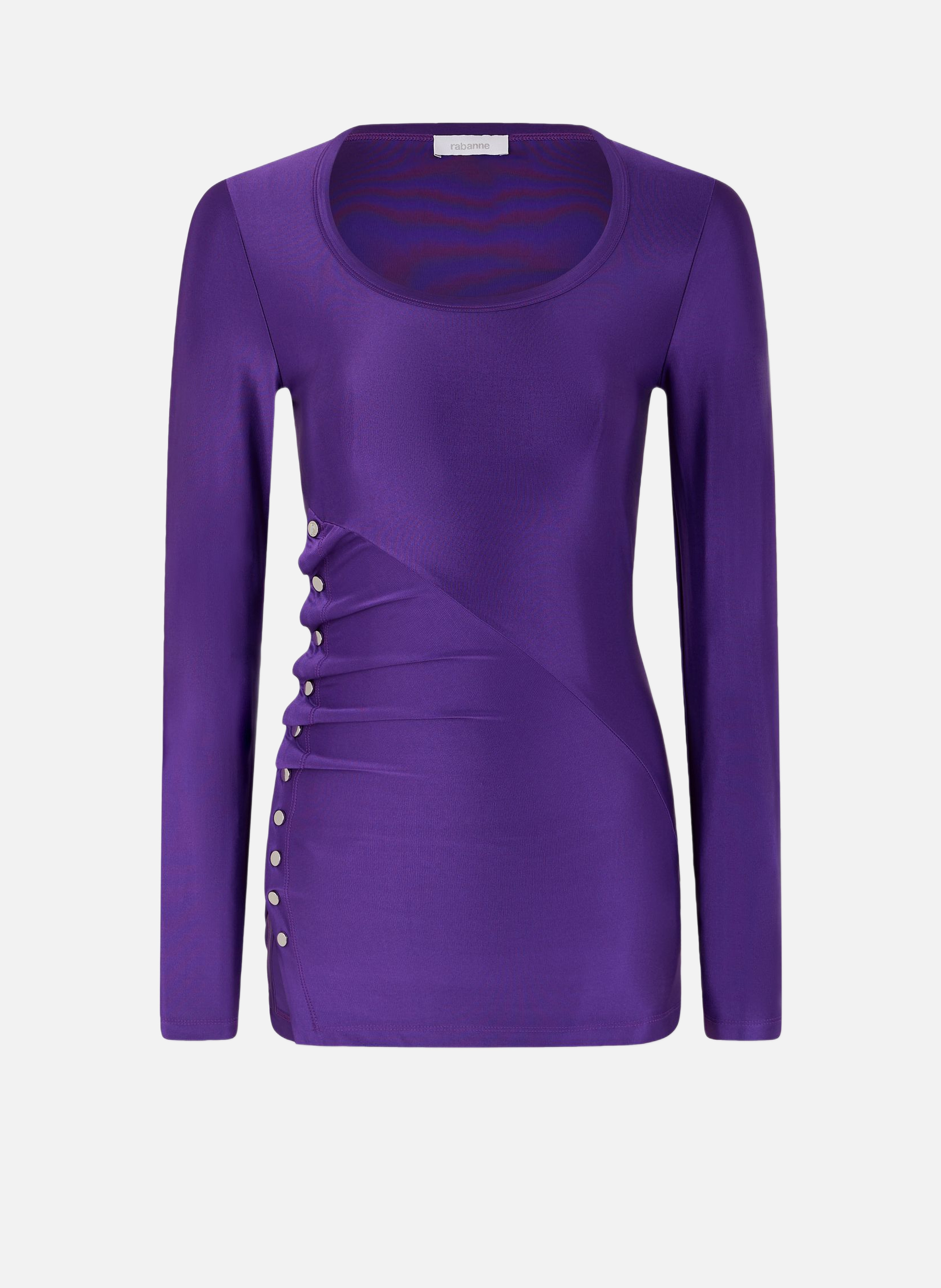 Top drapé en jersey RABANNE Violet