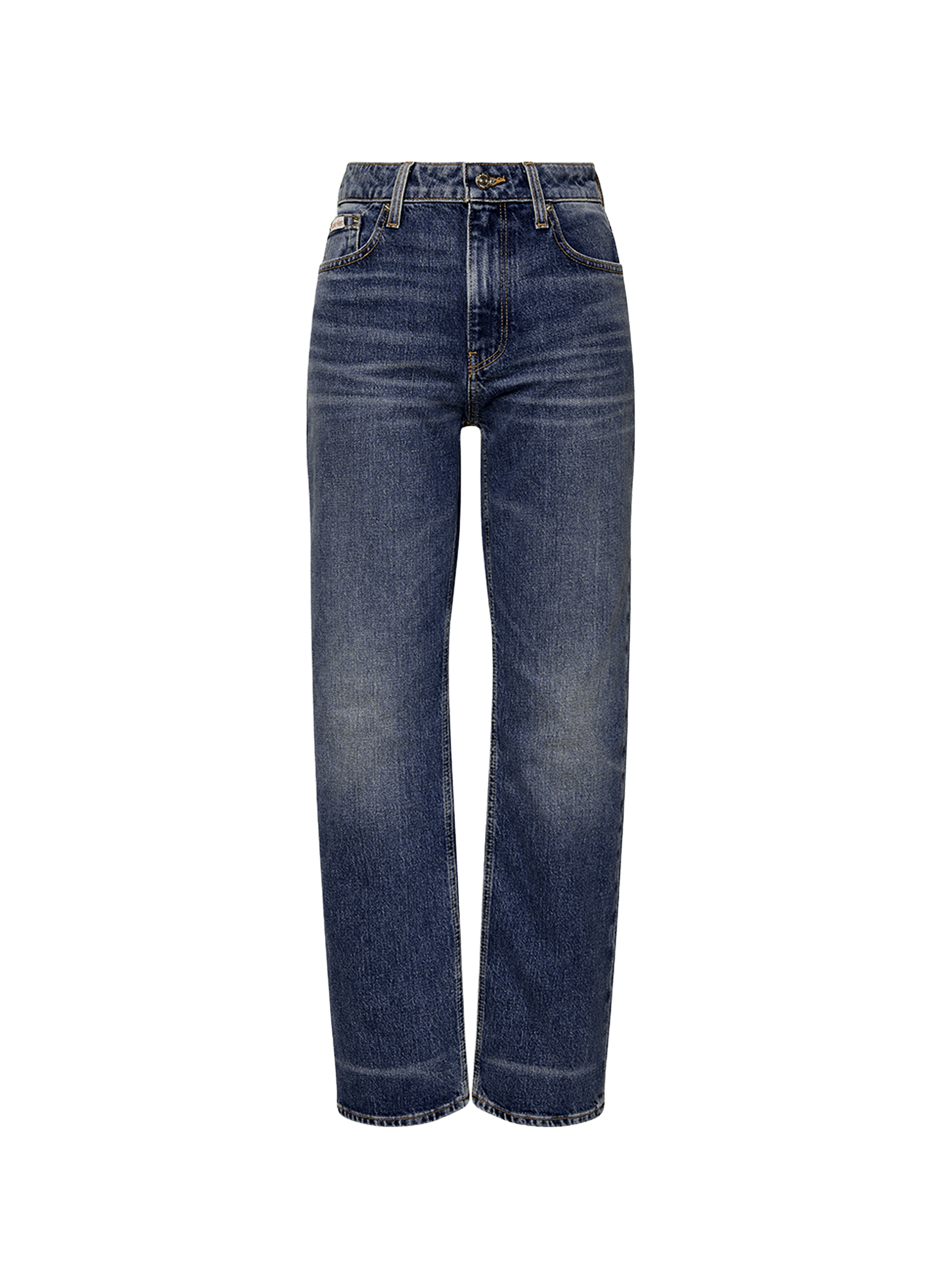 Jean droit taille haute CALVIN KLEIN Bleu