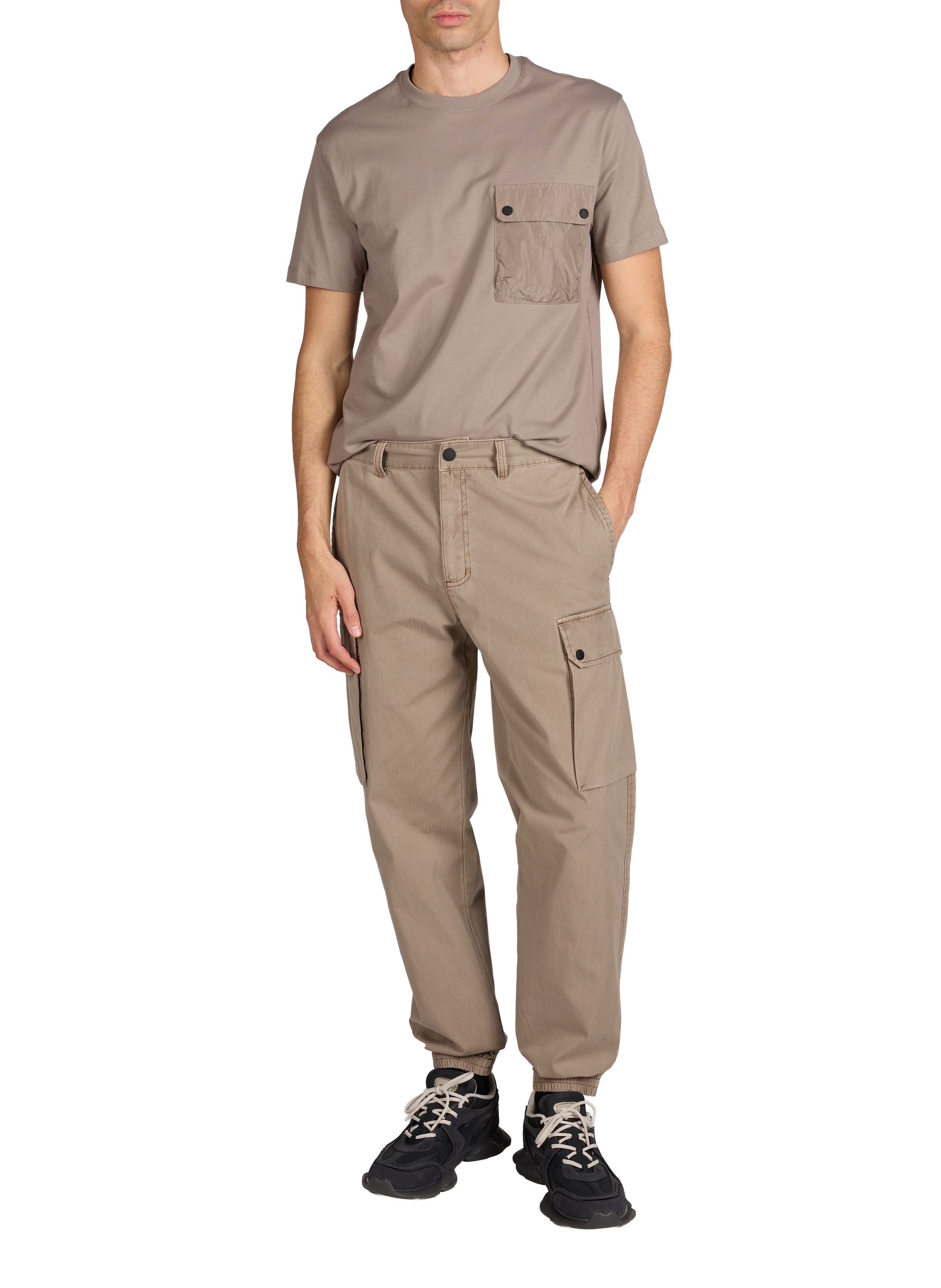 Pantalon cargo en coton ARMANI EXCHANGE Beige