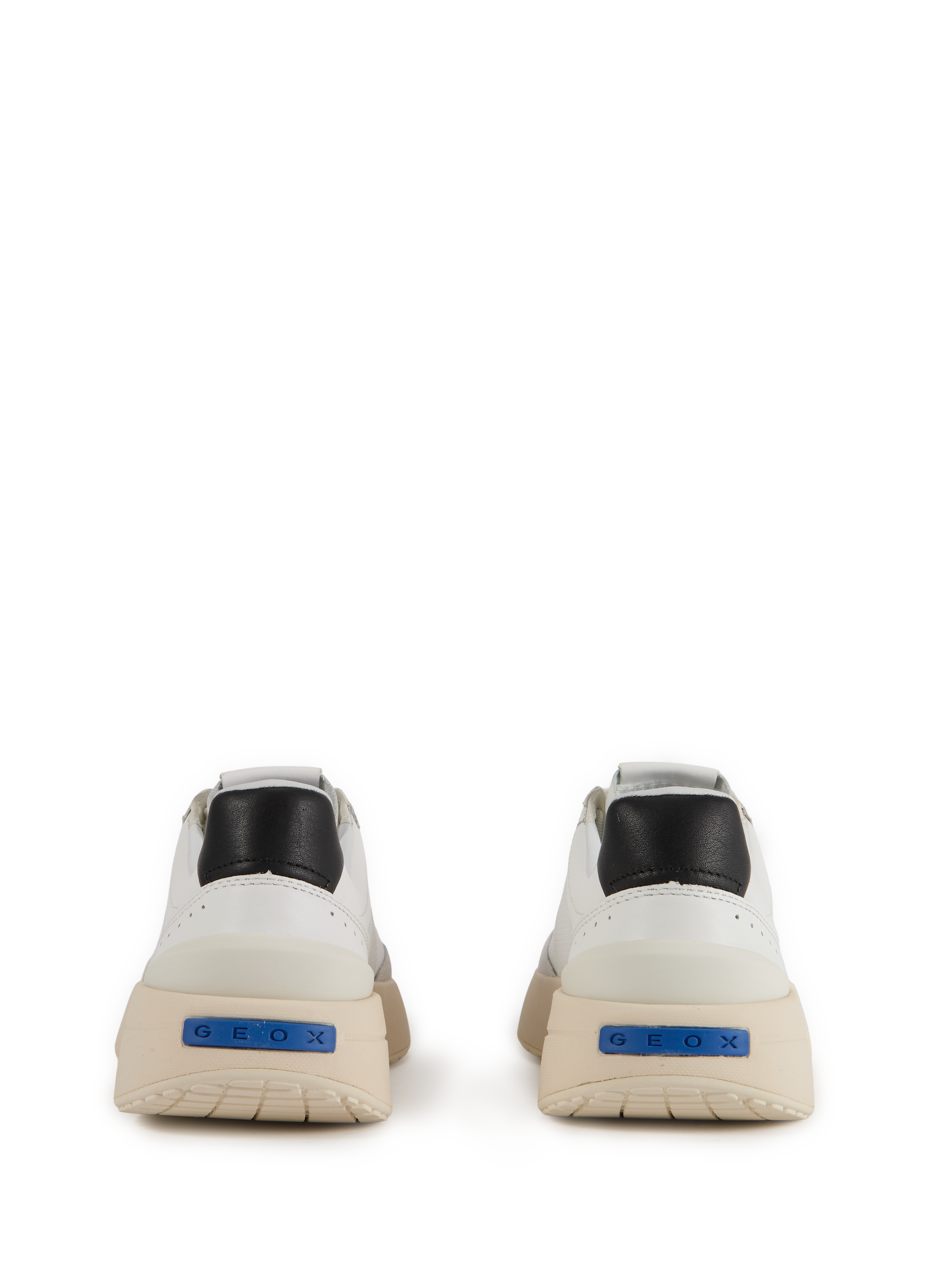Baskets GXRN-01 en cuir mélangé GEOX Blanc