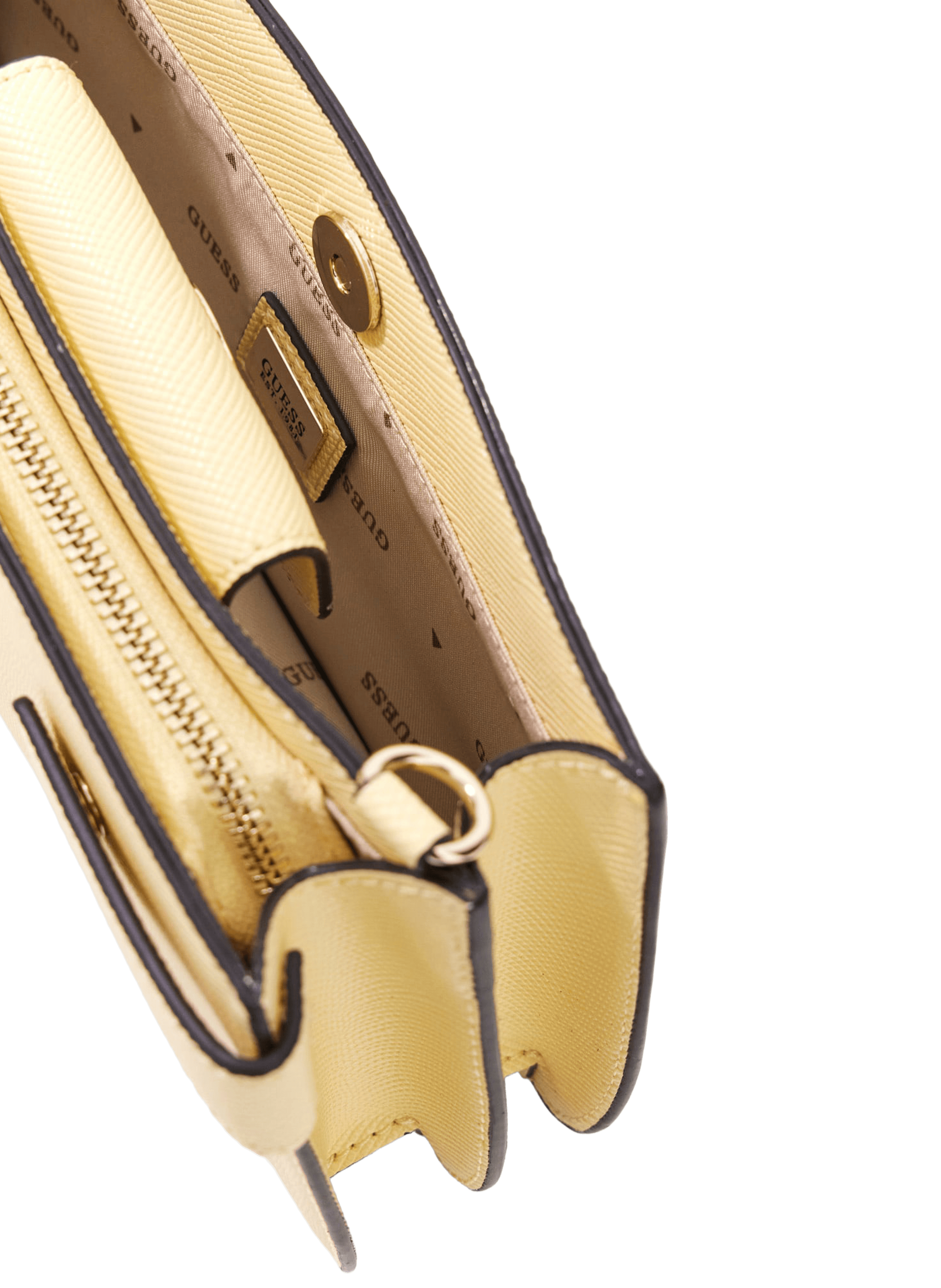 Mini sac bandoulière Serenova Saffiano GUESS Jaune