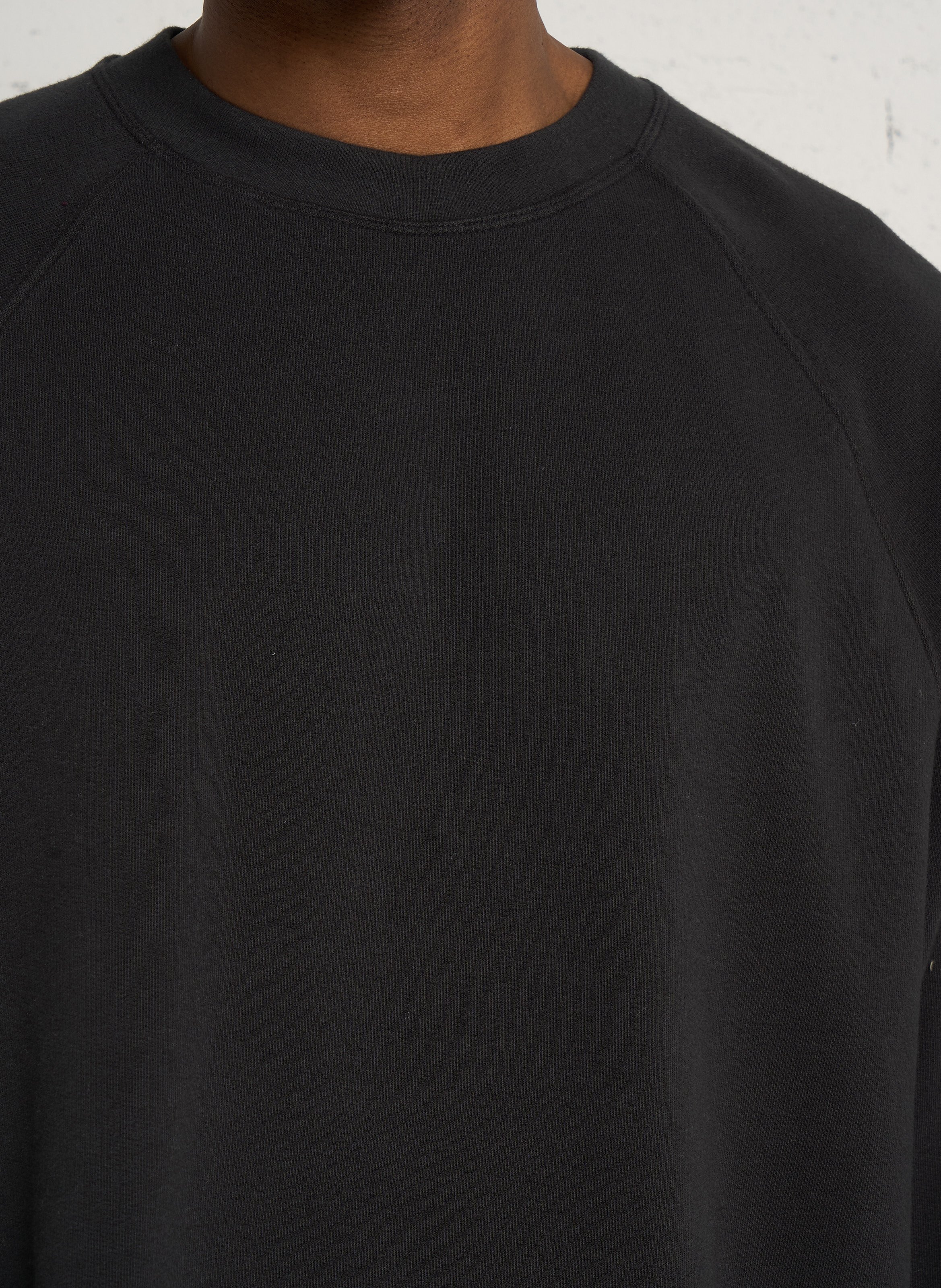 Sweat ample col rond uni atubay-b AMERICAN VINTAGE Noir