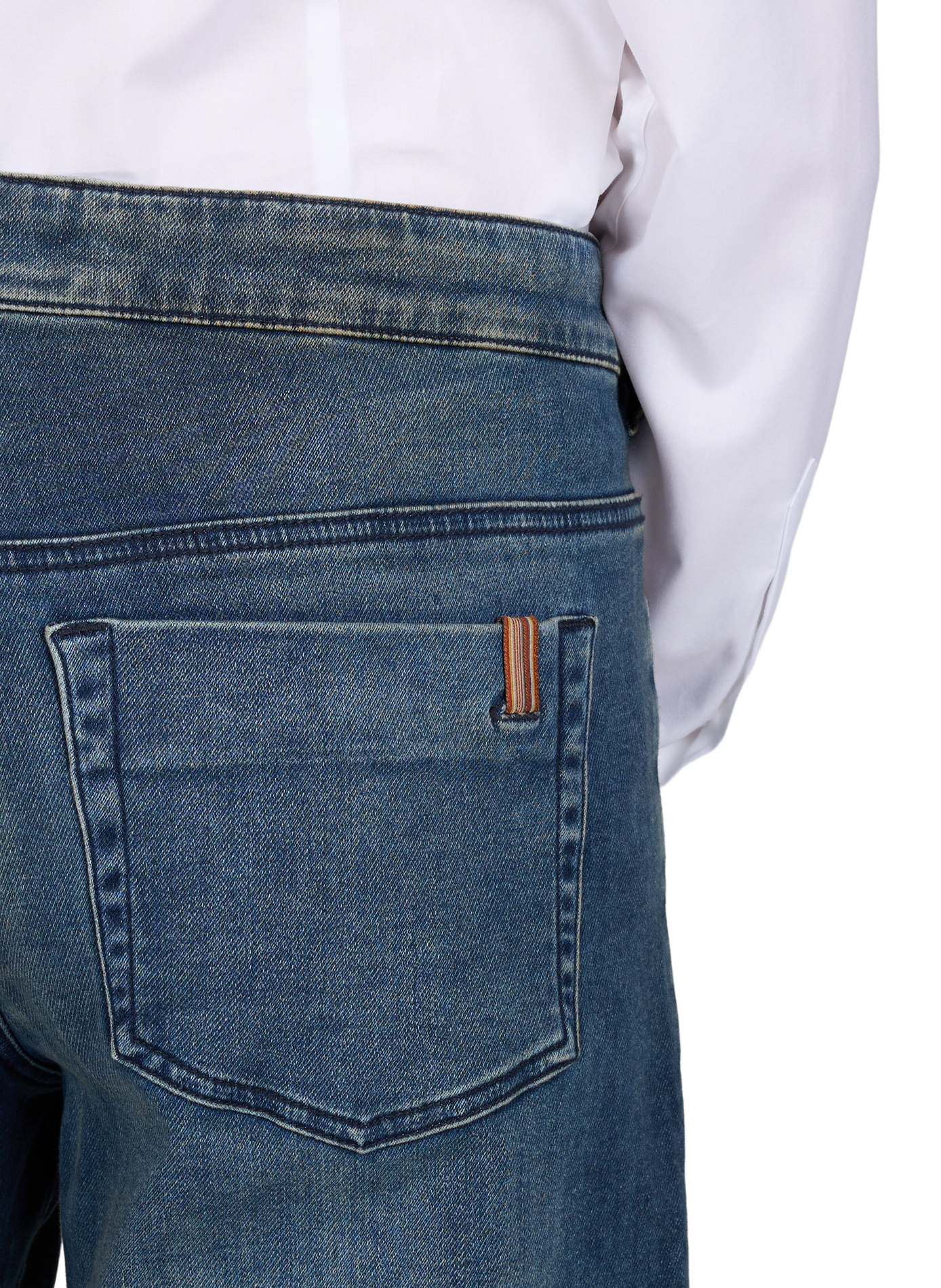 Five-pocket cotton blend jeans NOTIFY Blue