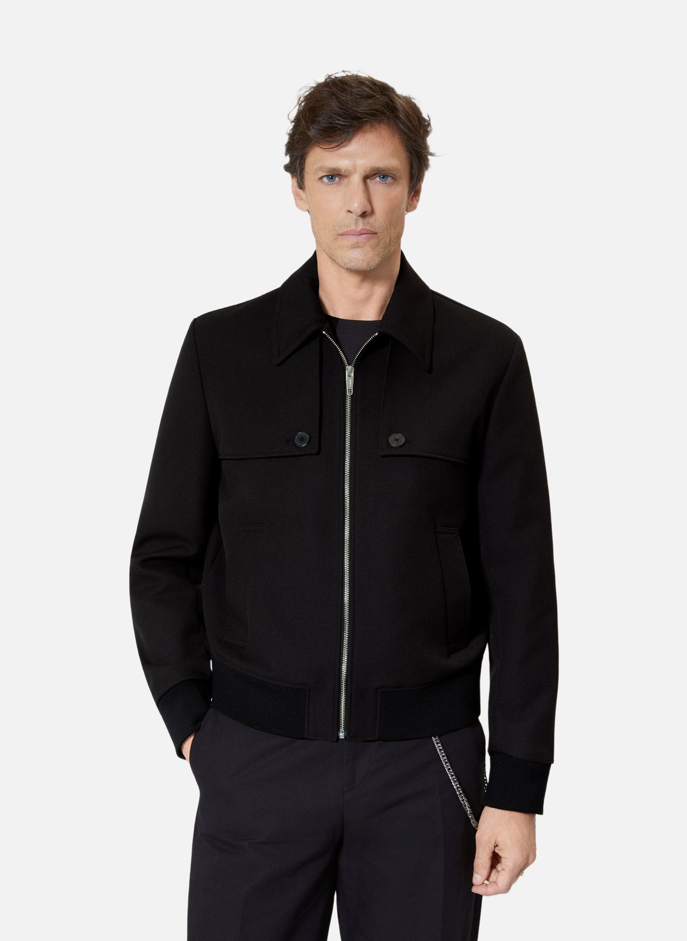 Blouson avec bavolets THE KOOPLES Noir