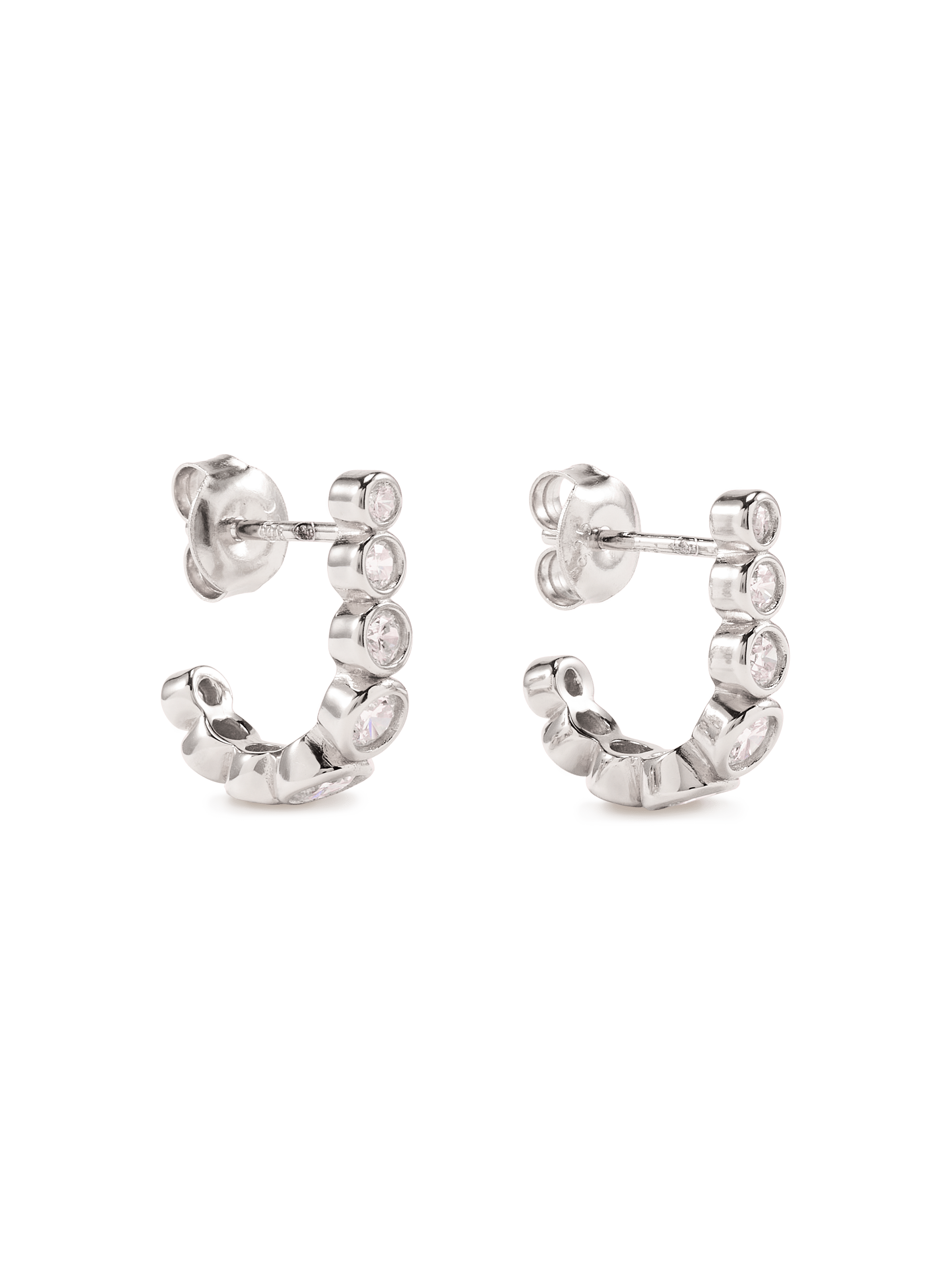 Earrings Odette with stones RAGBAG Silver