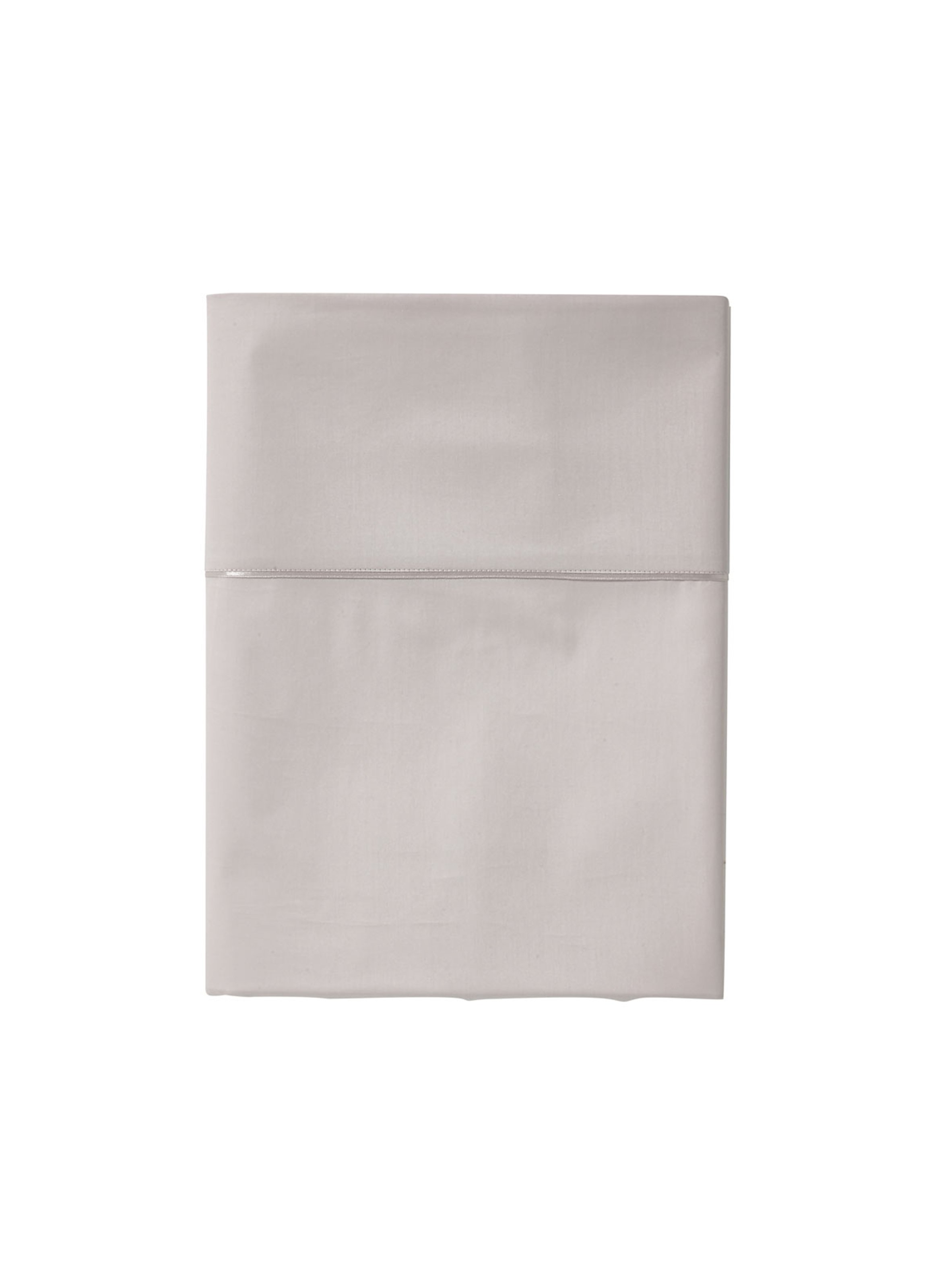 Drap plat uni en satin de coton bio, teophile ALEXANDRE TURPAULT Beige