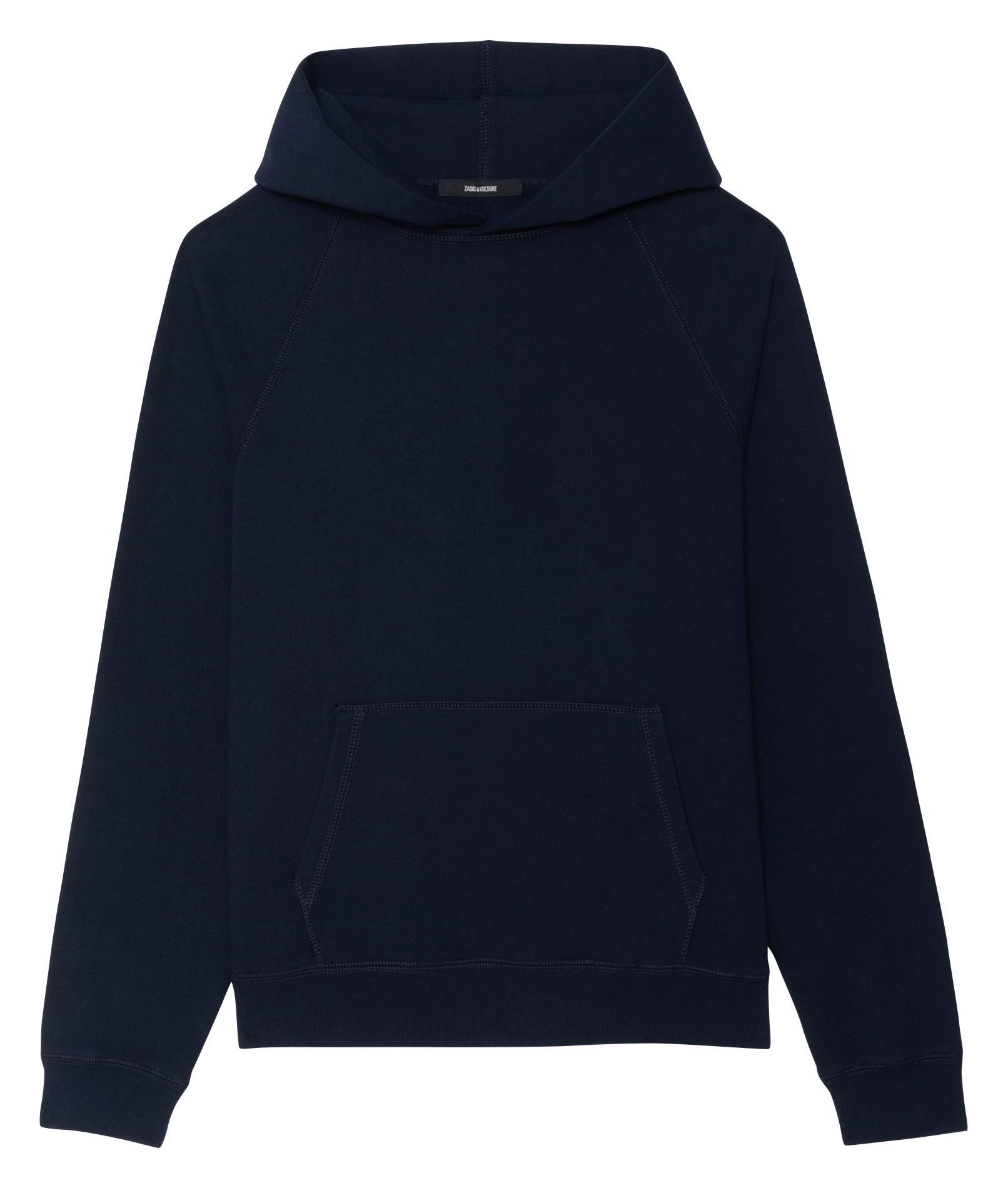 Sweat à capuche droit en coton georgio ZADIG&VOLTAIRE Bleu