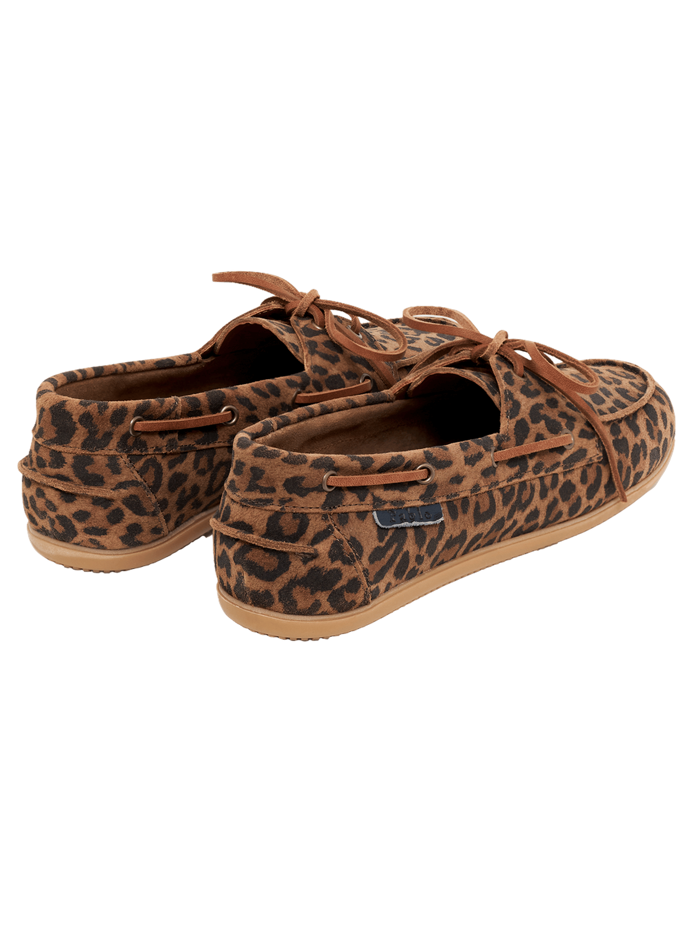 Mocassins pellet en cuir velours léopard - judy PABLO Multicolore
