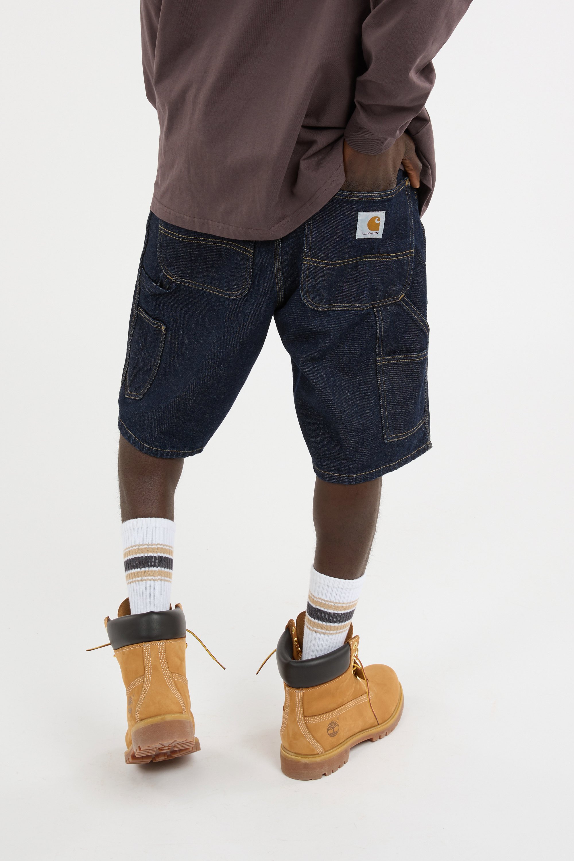 Short single knee short CARHARTT WIP Bleu