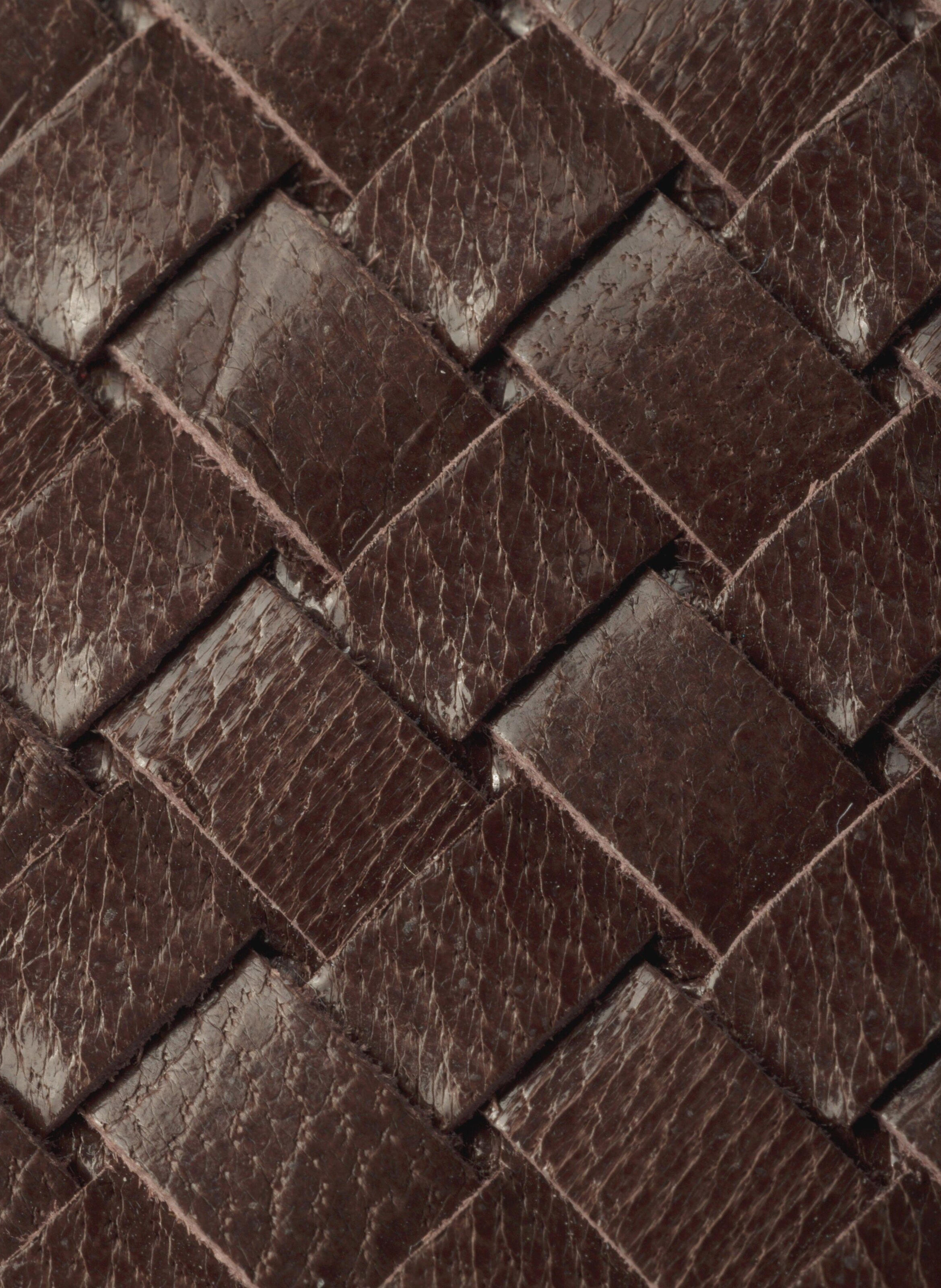 Portefeuille en cuir PRADA Marron