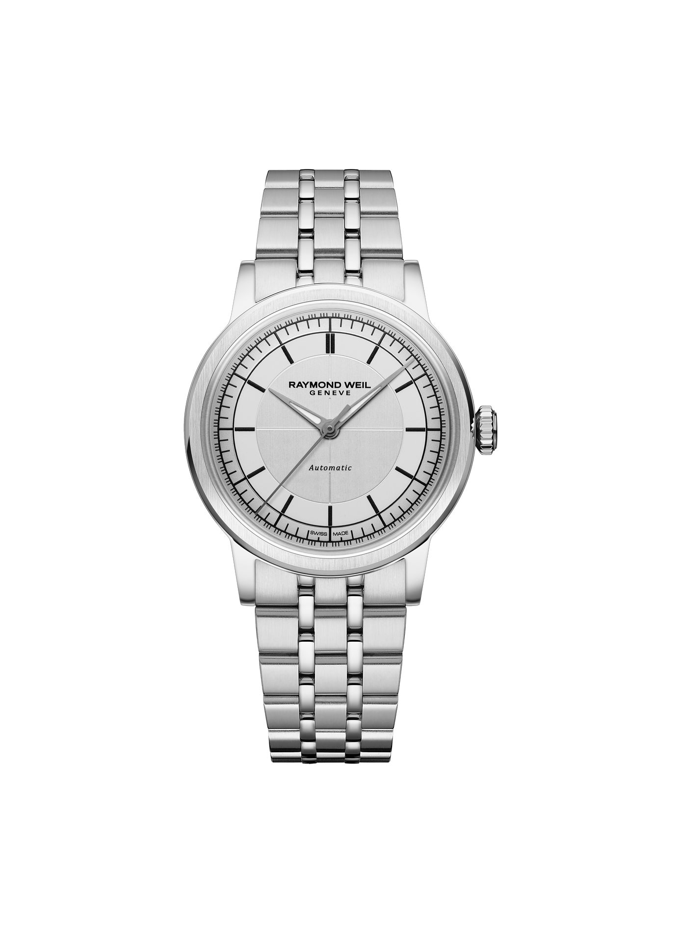 Montre automatique Millesime Central Seconds en acier inoxydable RAYMOND WEIL Argent