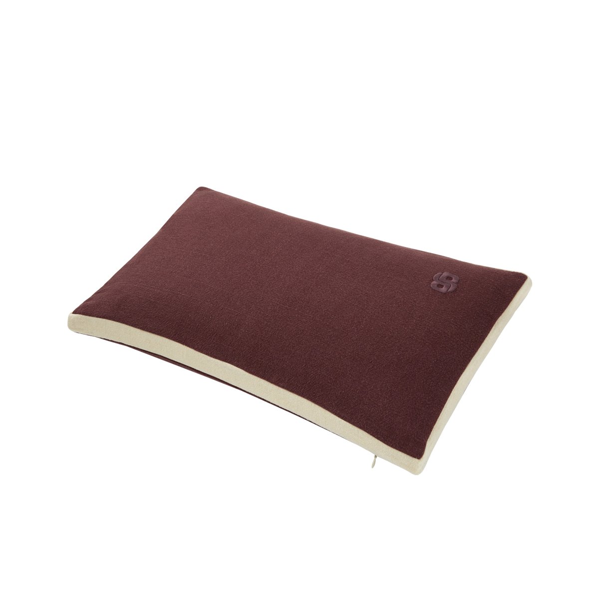 Housse de coussin en lin, clayton BOSS HOME Marron