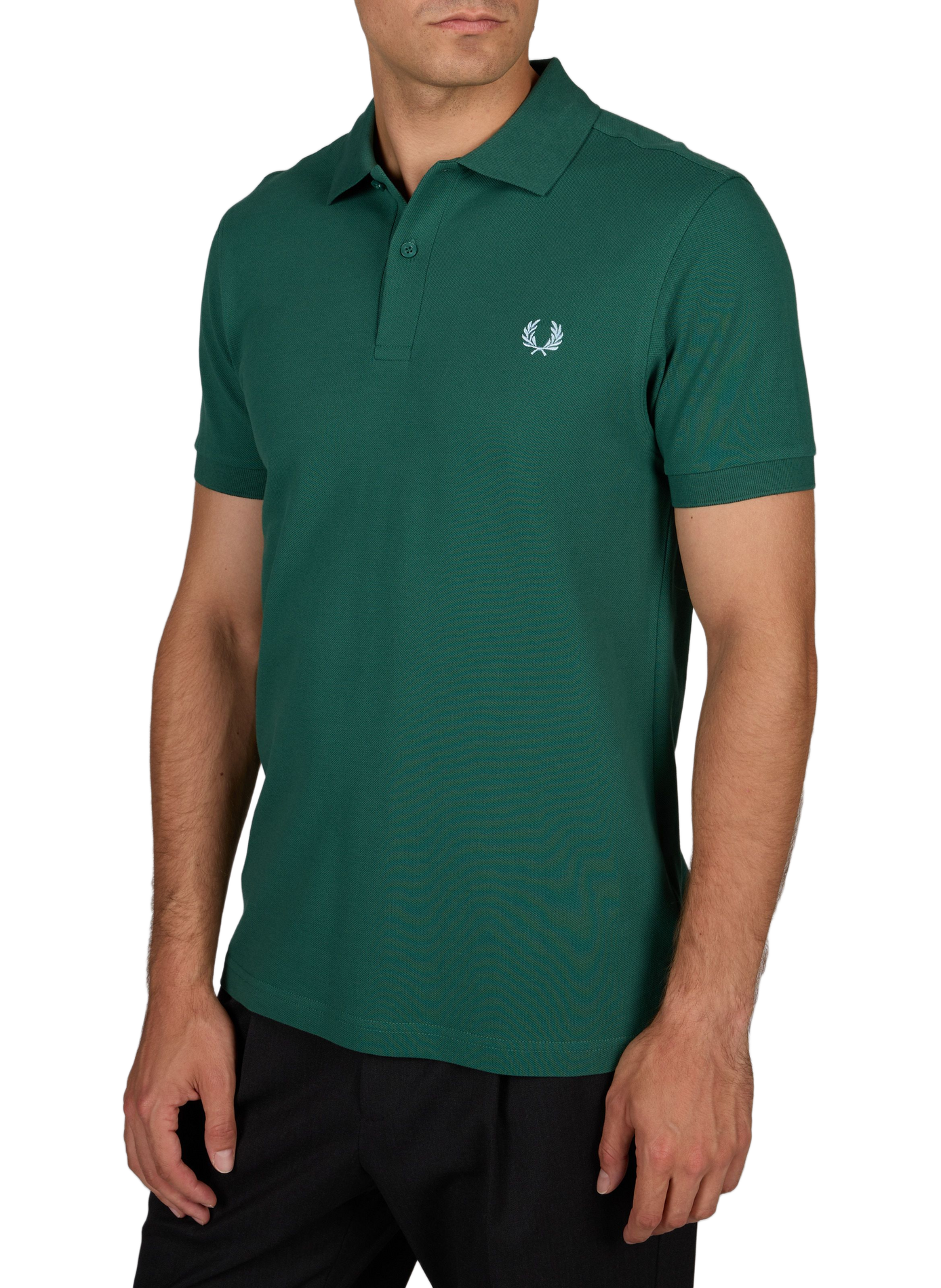 Cotton pique polo shirt FRED PERRY Green
