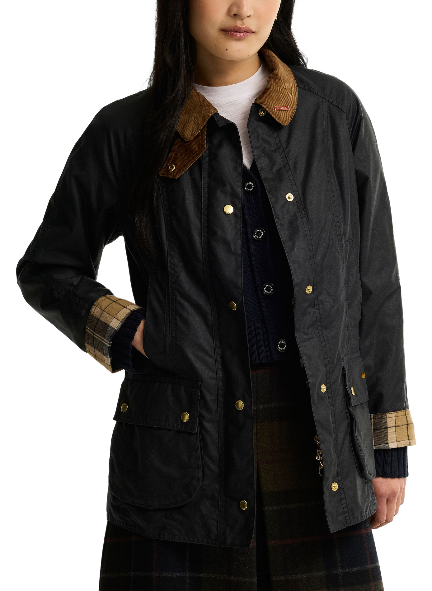 Icons Beadnell waxed cotton jacket BARBOUR Blue