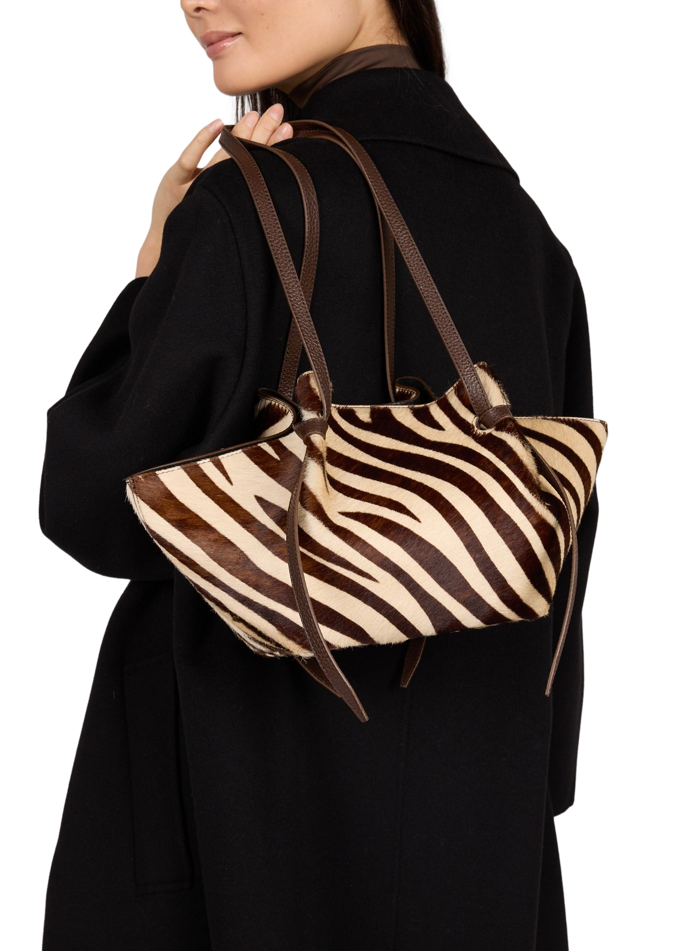 Zebra print leather Mochi bag YUZEFI Multicolour