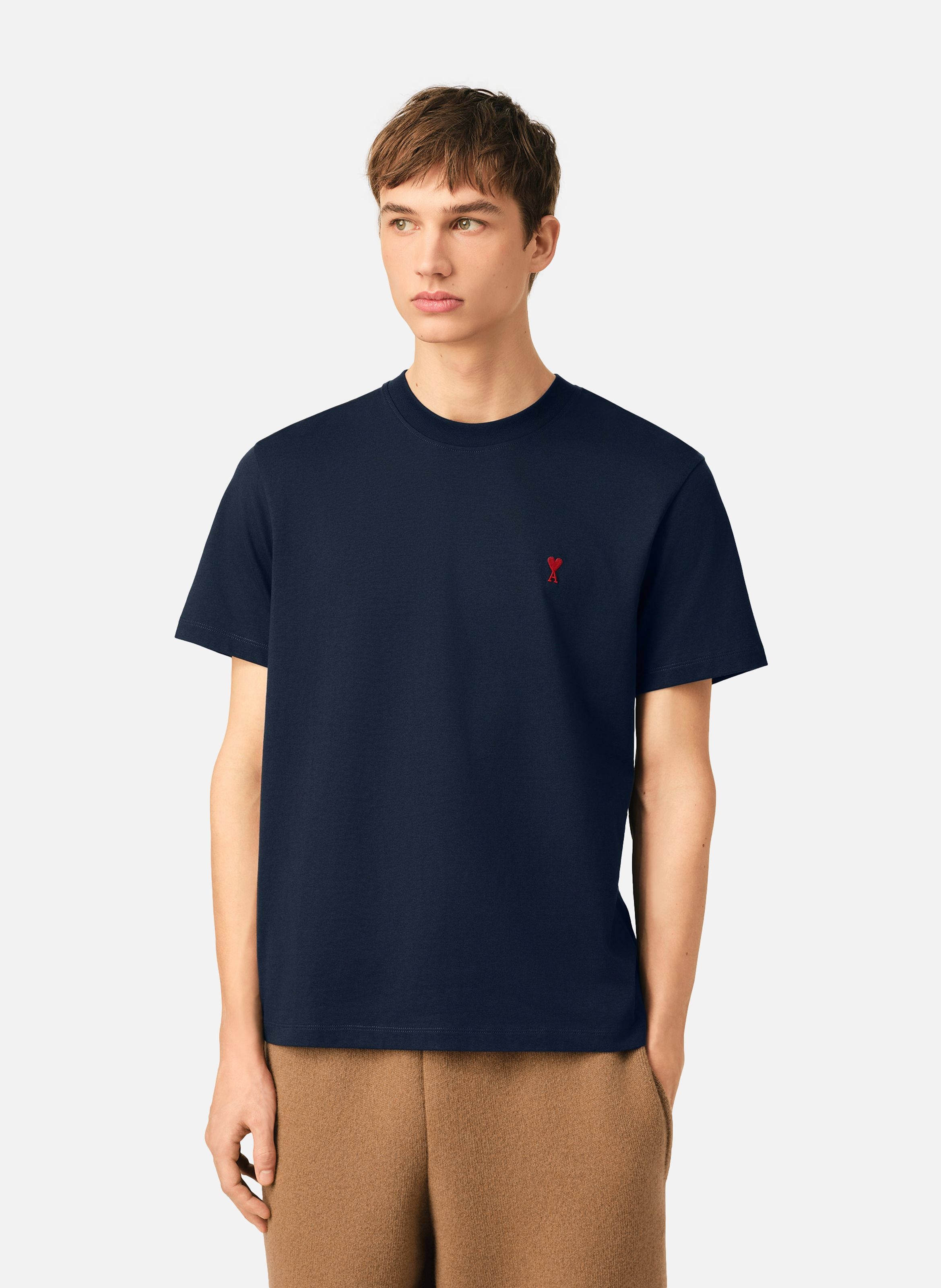 T-shirt ami de coeur rouge unisexe | Bleu AMI PARIS Homme