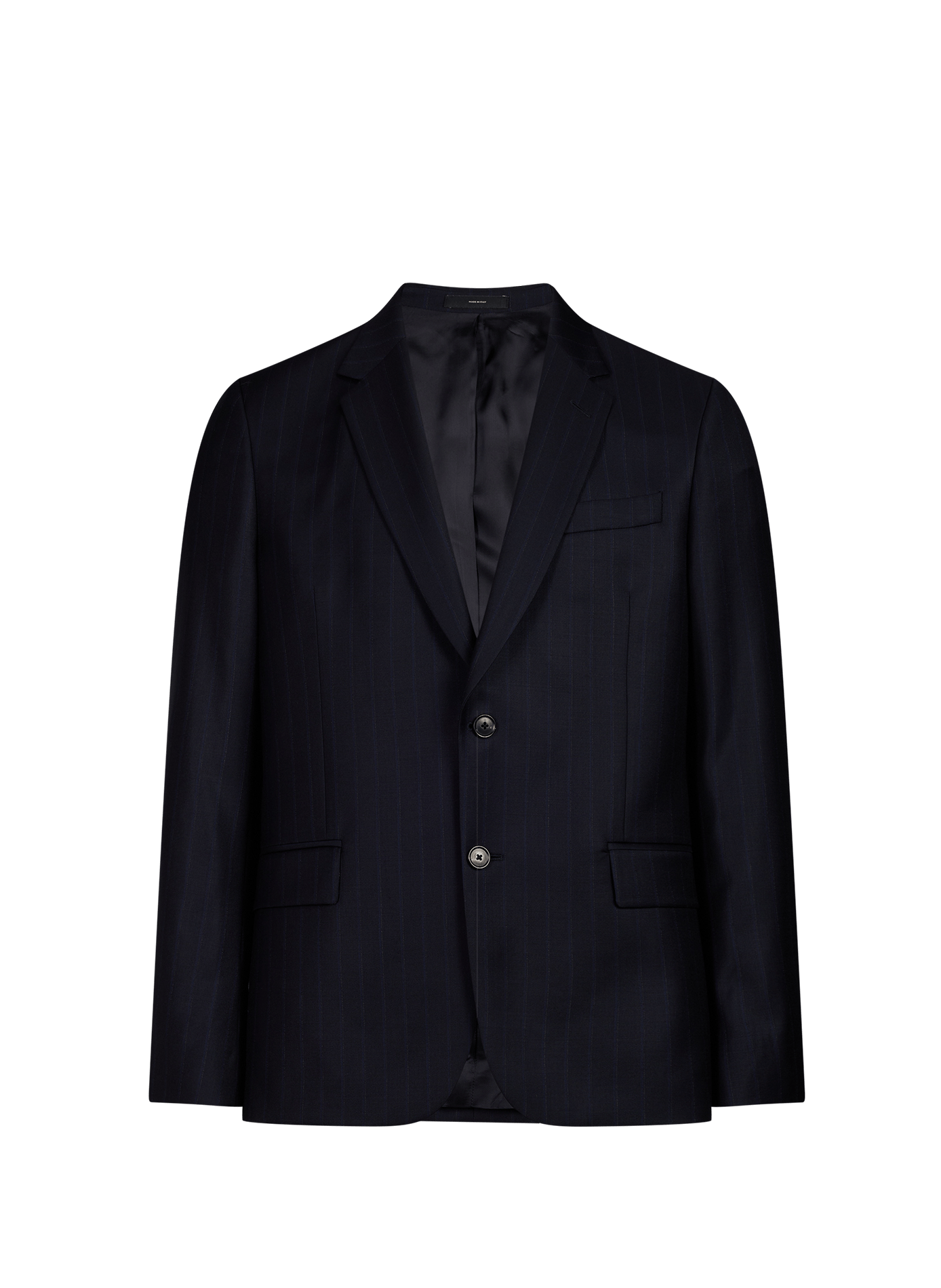 Rechte wollen gestreepte blazer PAUL SMITH Blauw