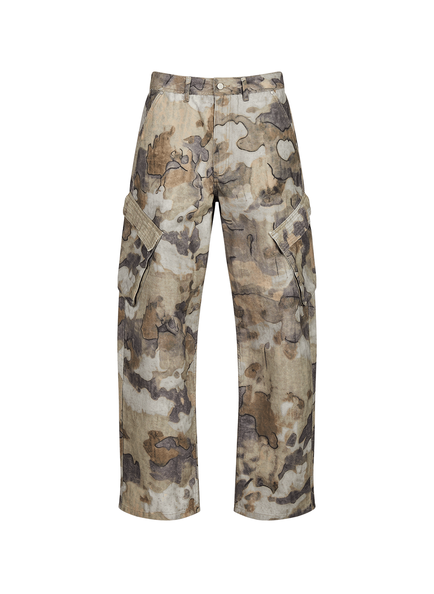 Wijde bedrukte katoenen broek REPRESENT Veelkleurig