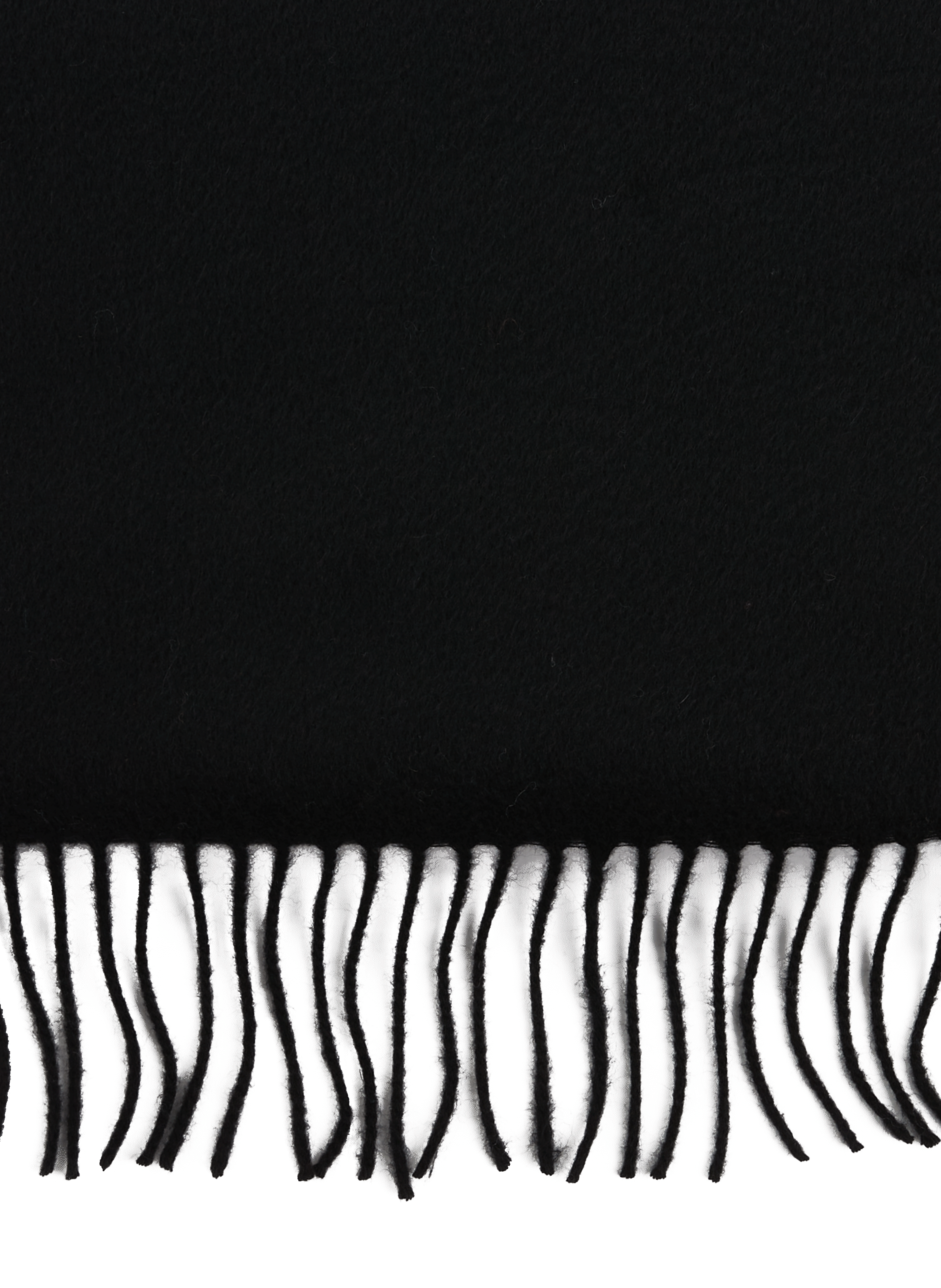 Fringed cashmere scarf SAISON 1865 Black