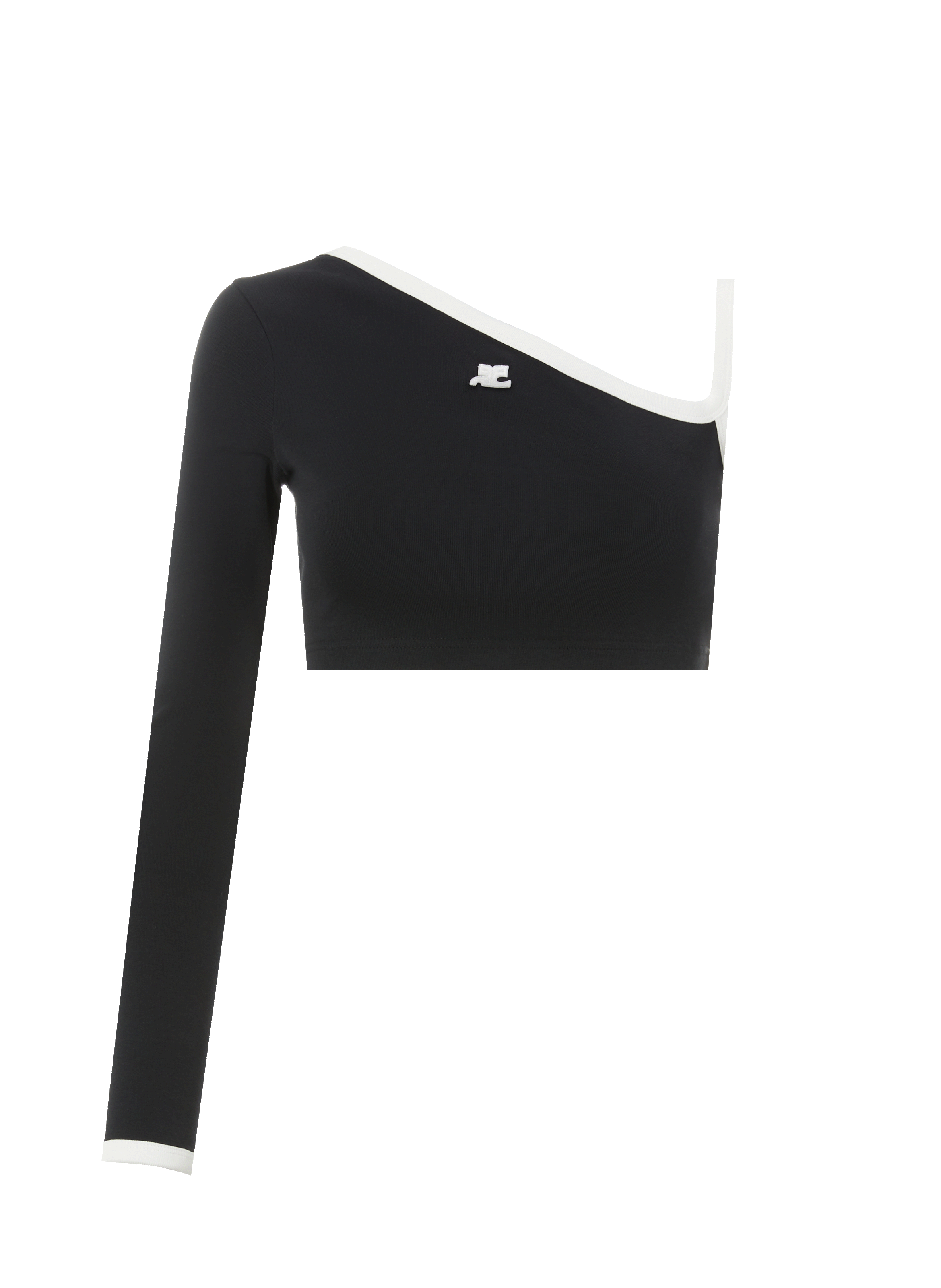 Top asymétrique en coton