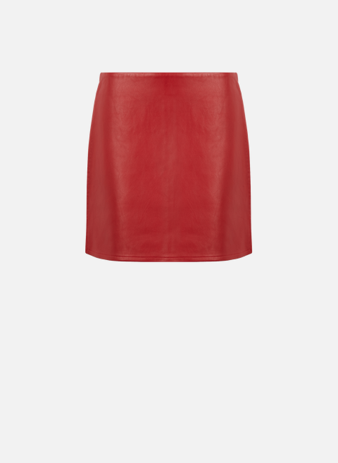 Red leather skirt SEASON 1865 