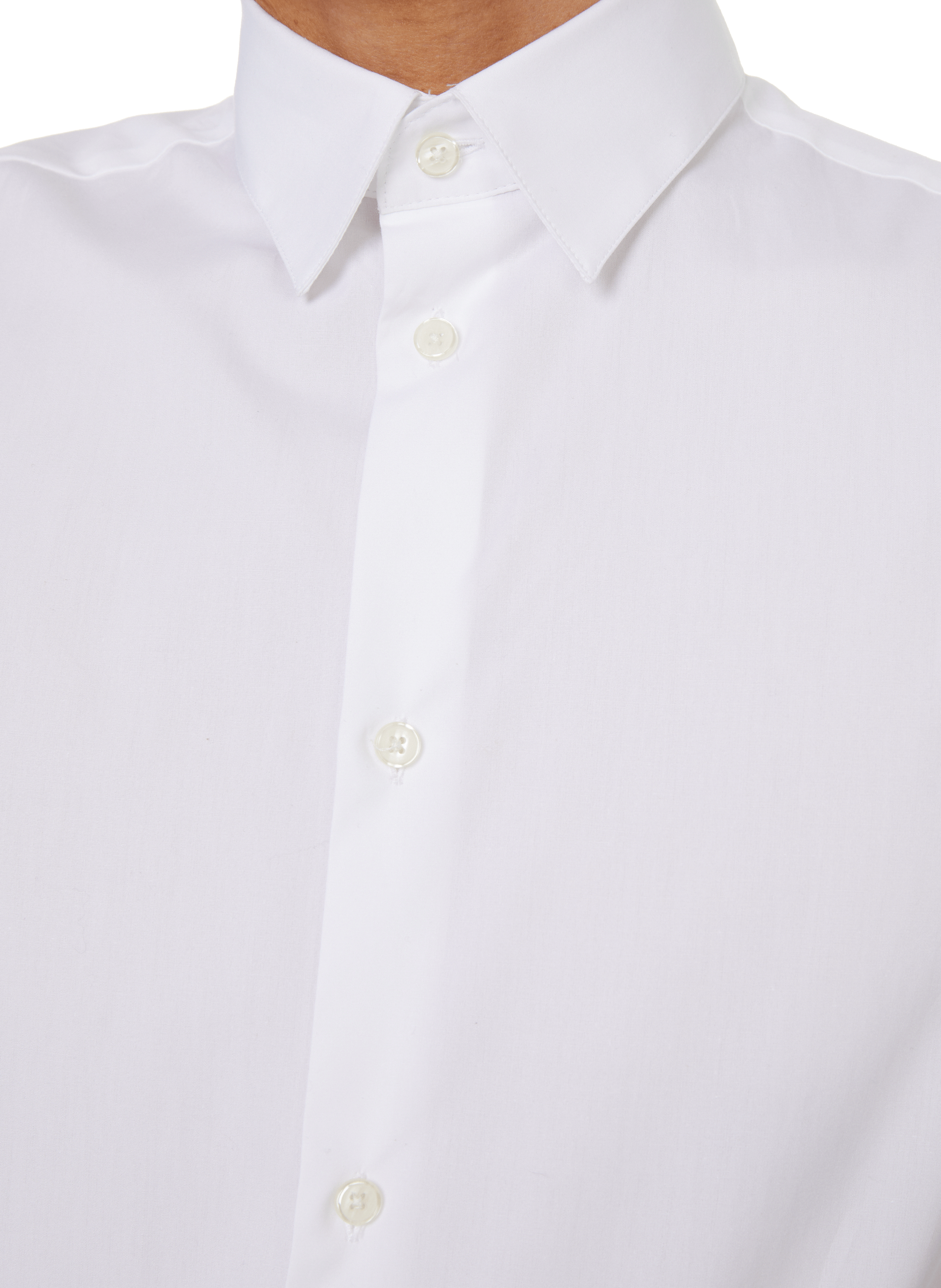 Chemise Daver col classique en coton  SAISON 1865 Blanc