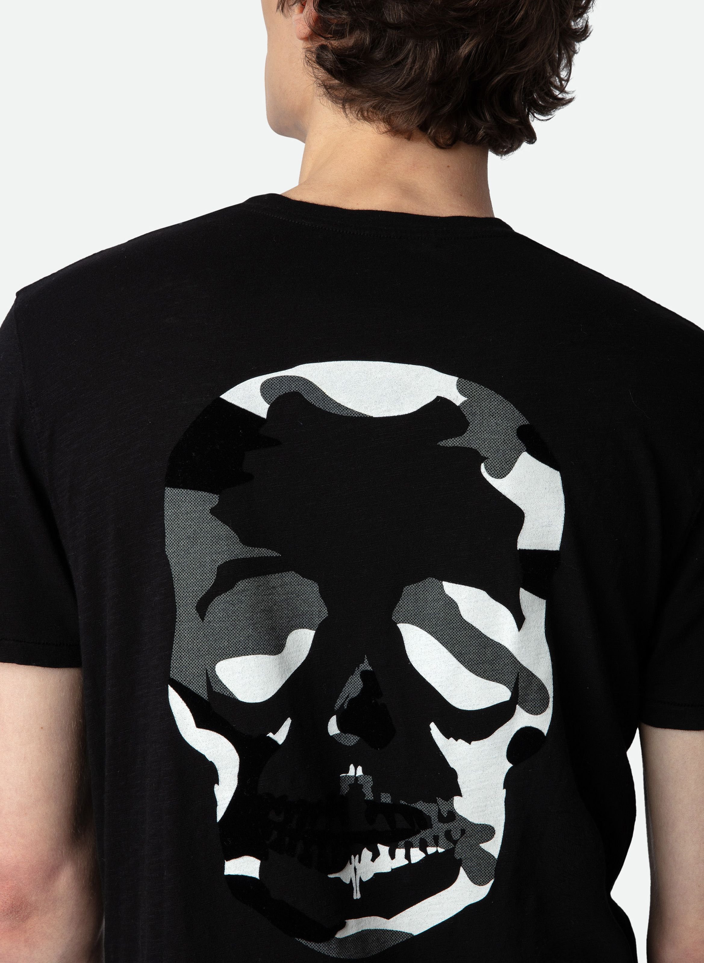 Tee-shirt droit en coton stockholm ZADIG&VOLTAIRE Noir