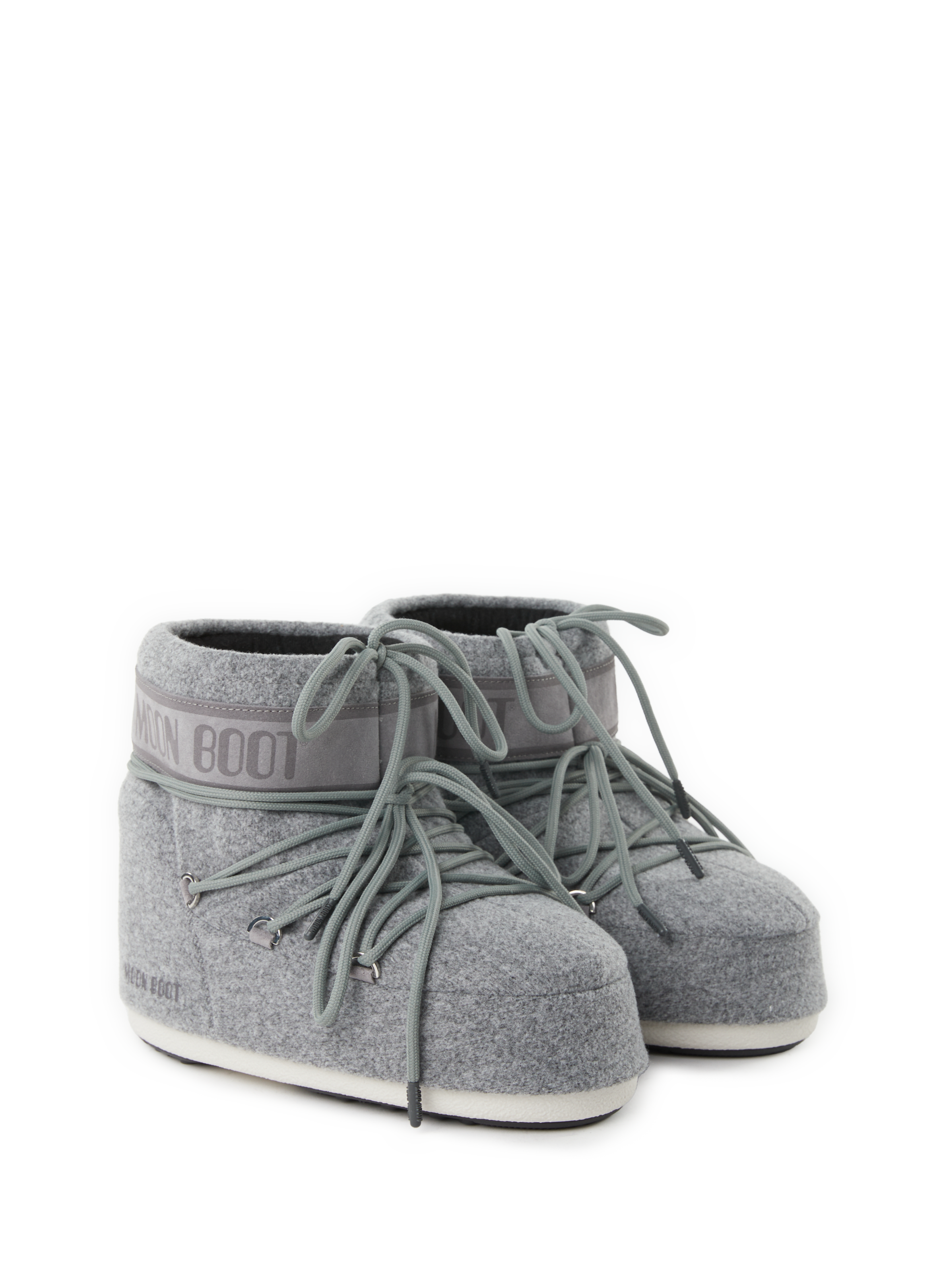 MB Icon Low Felt Ankle Boots MOON BOOT Grey