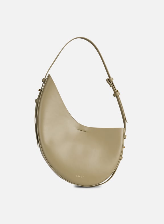Sac en cuir lisse wino Gris by SOEUR SOEUR Sac en cuir lisse wino Gris