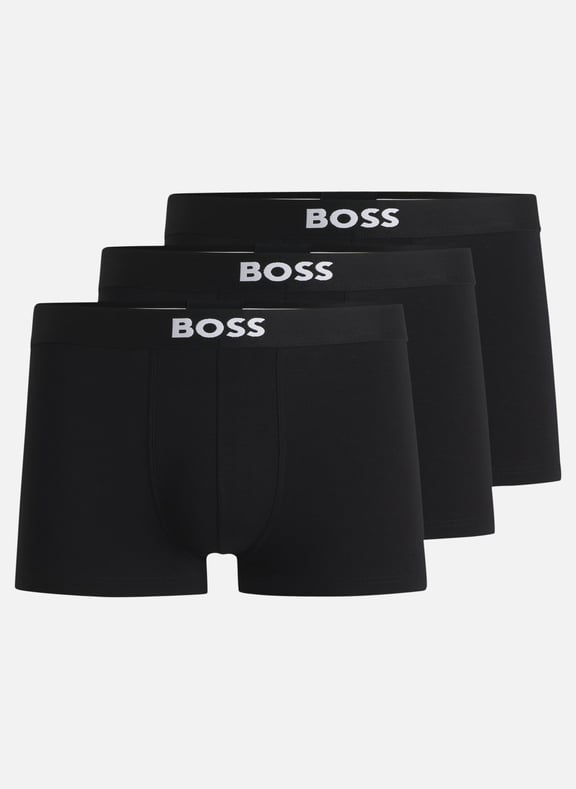 Pack de boxer en coton mélangé Noir by BOSS BOSS Pack de boxer en coton mélangé Noir