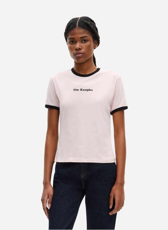 T-shirt femme sérigraphie Violet by THE KOOPLES THE KOOPLES T-shirt femme sérigraphie Violet