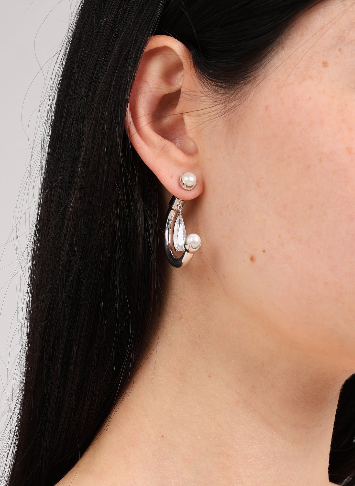 Boucle d&#039;oreille Pearl Fantaisy  ALAN CROCETTI Argent