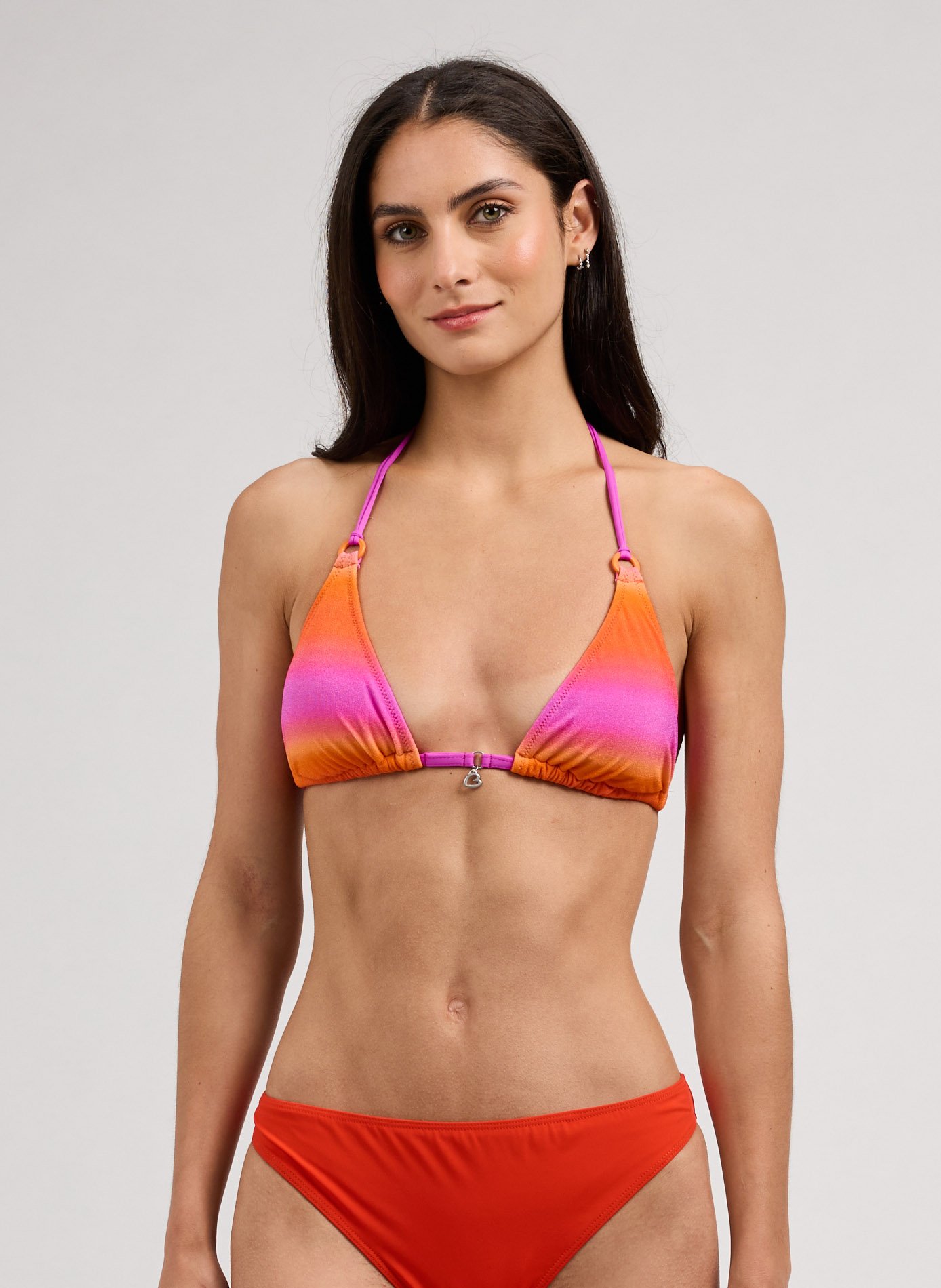 Haut de bikini triangle Yero Candycrush BANANA MOON Orange