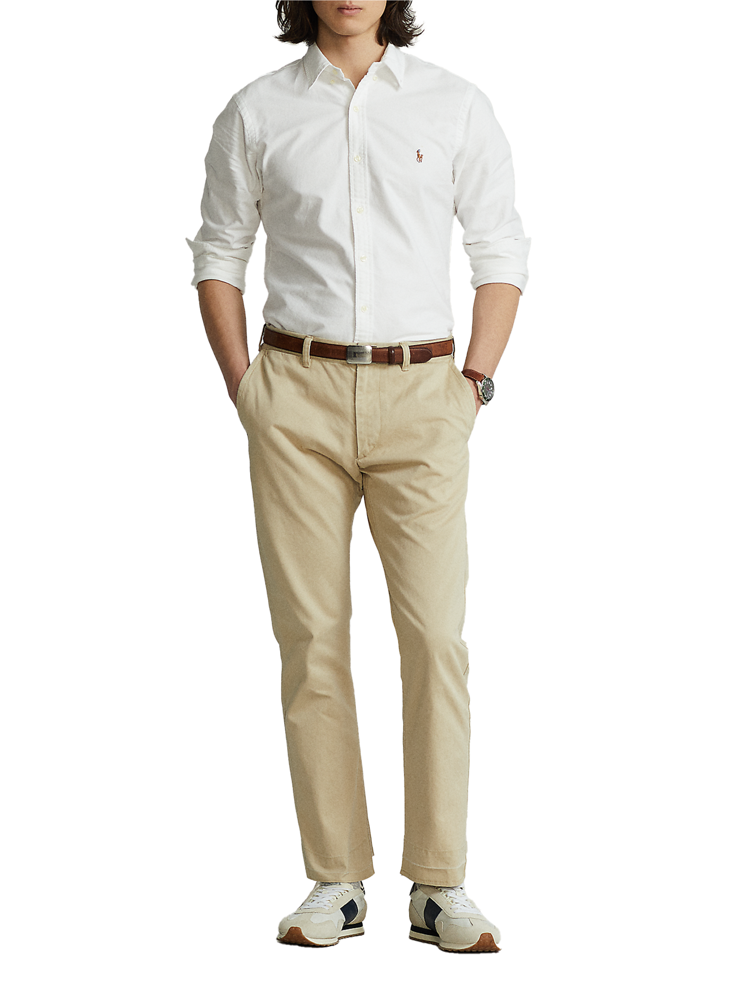 Slim Fit Long Sleeve Shirt POLO RALPH LAUREN White