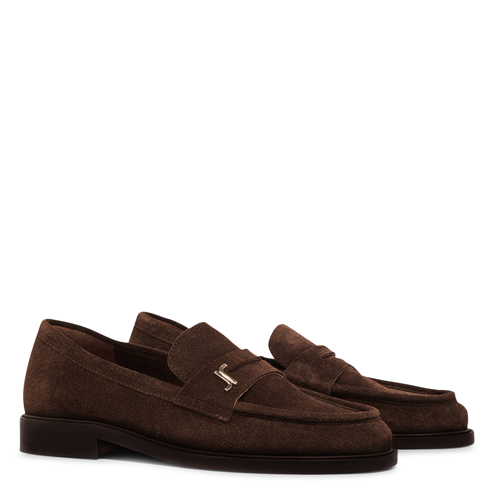 Mocassins en cuir velours duedi Marron