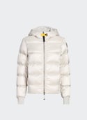 Mariah Hooded Puffer Jacket  Silver-grey
