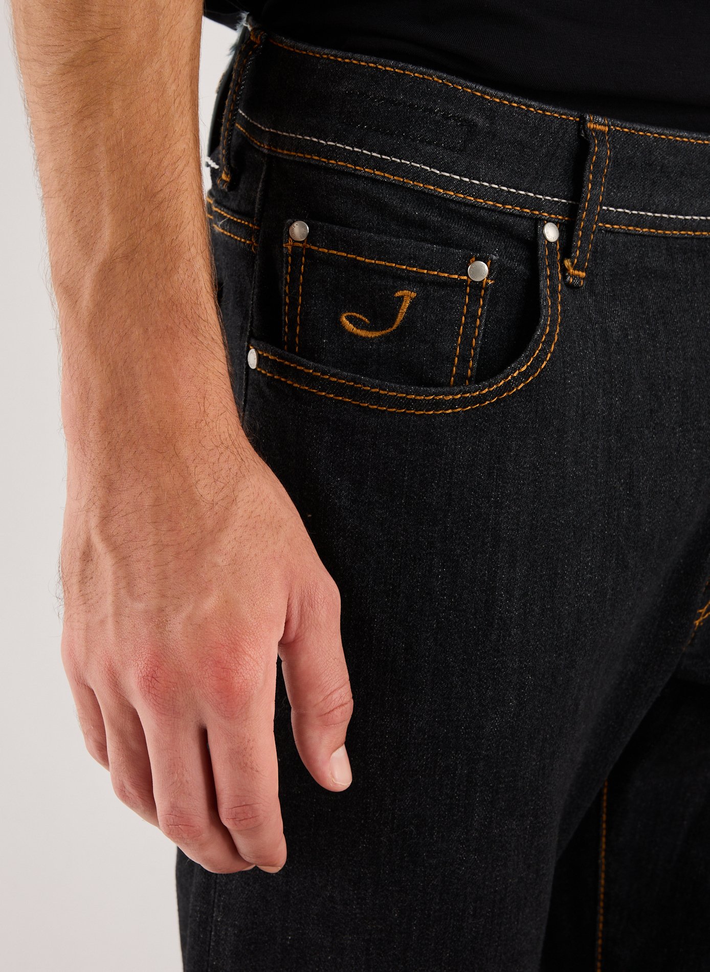 Jean slim en coton mélangé JACOB COHEN Bleu