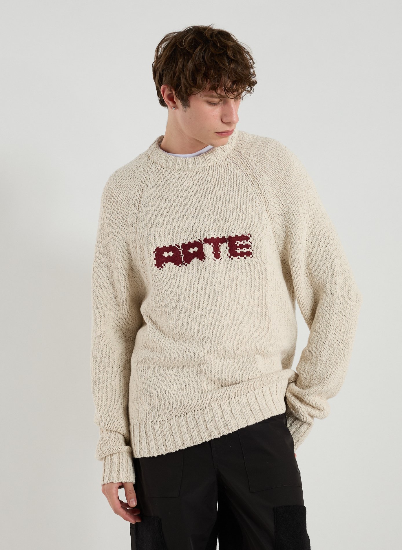 ARTE ANTWERP Cotton-blend jumper Beige