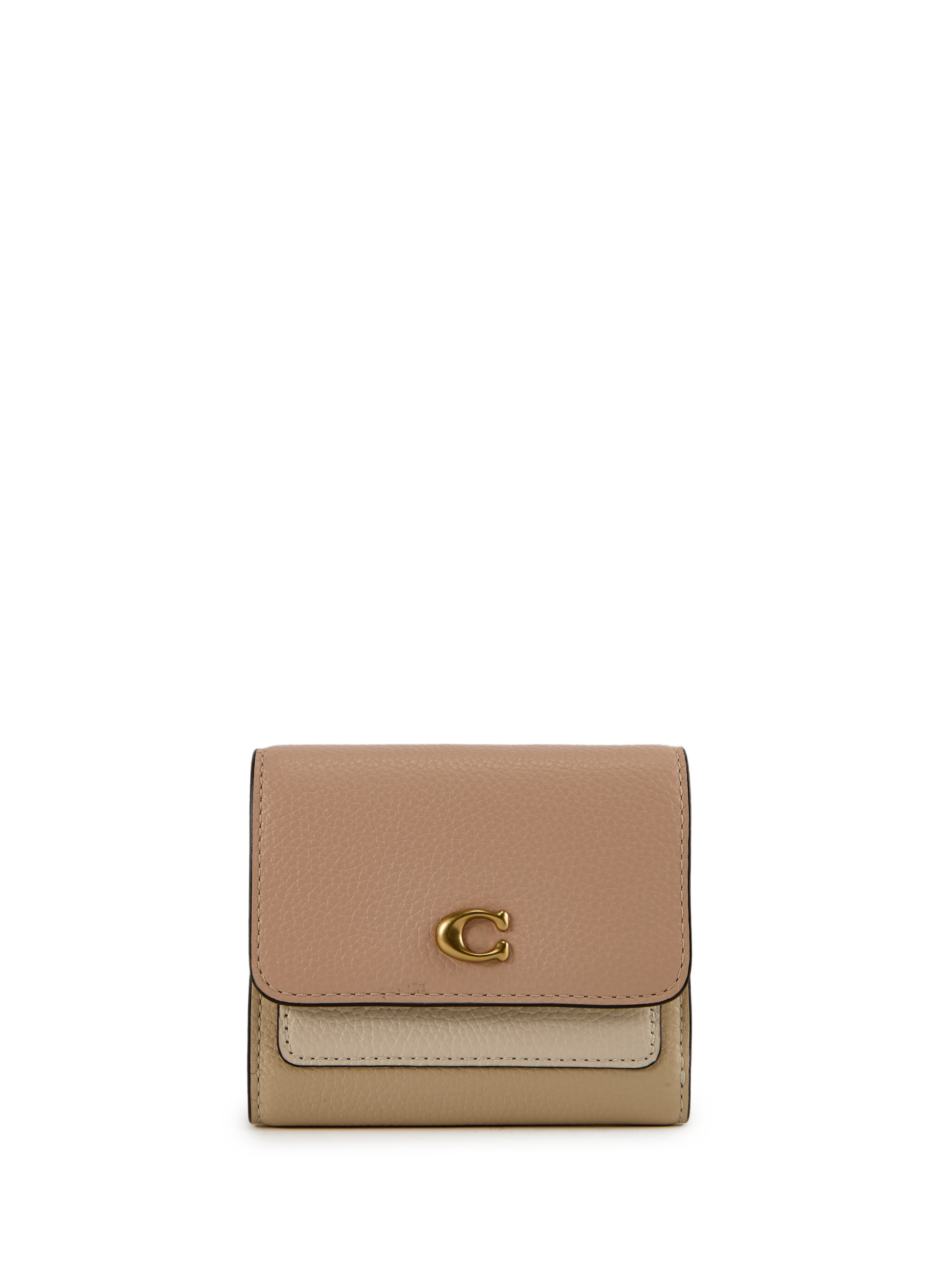 COACH Mila leather wallet Beige