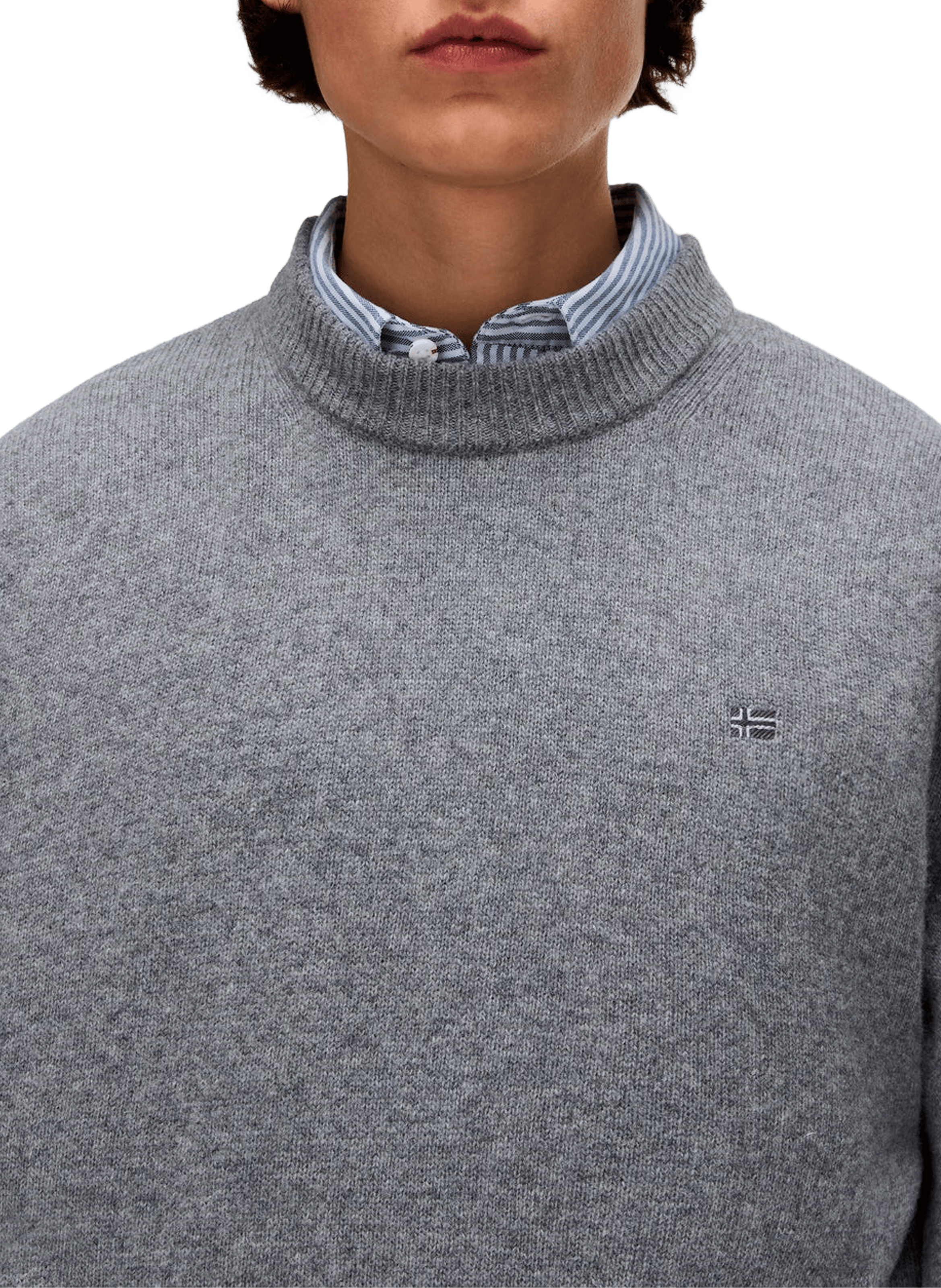 Mixed Wool Sweatshirt NAPAPIJRI Grey