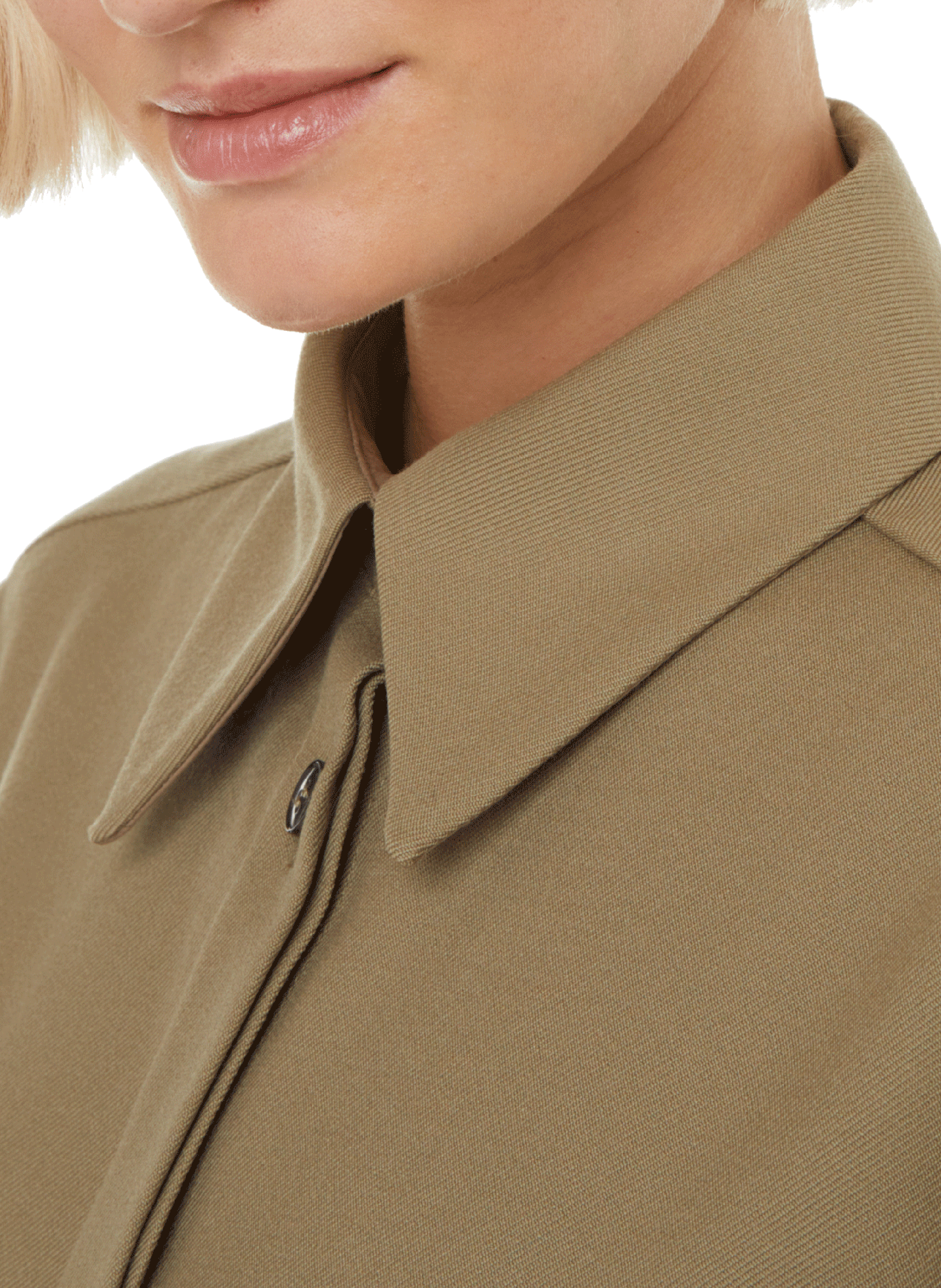 Veste droite en laine BITE STUDIOS Vert