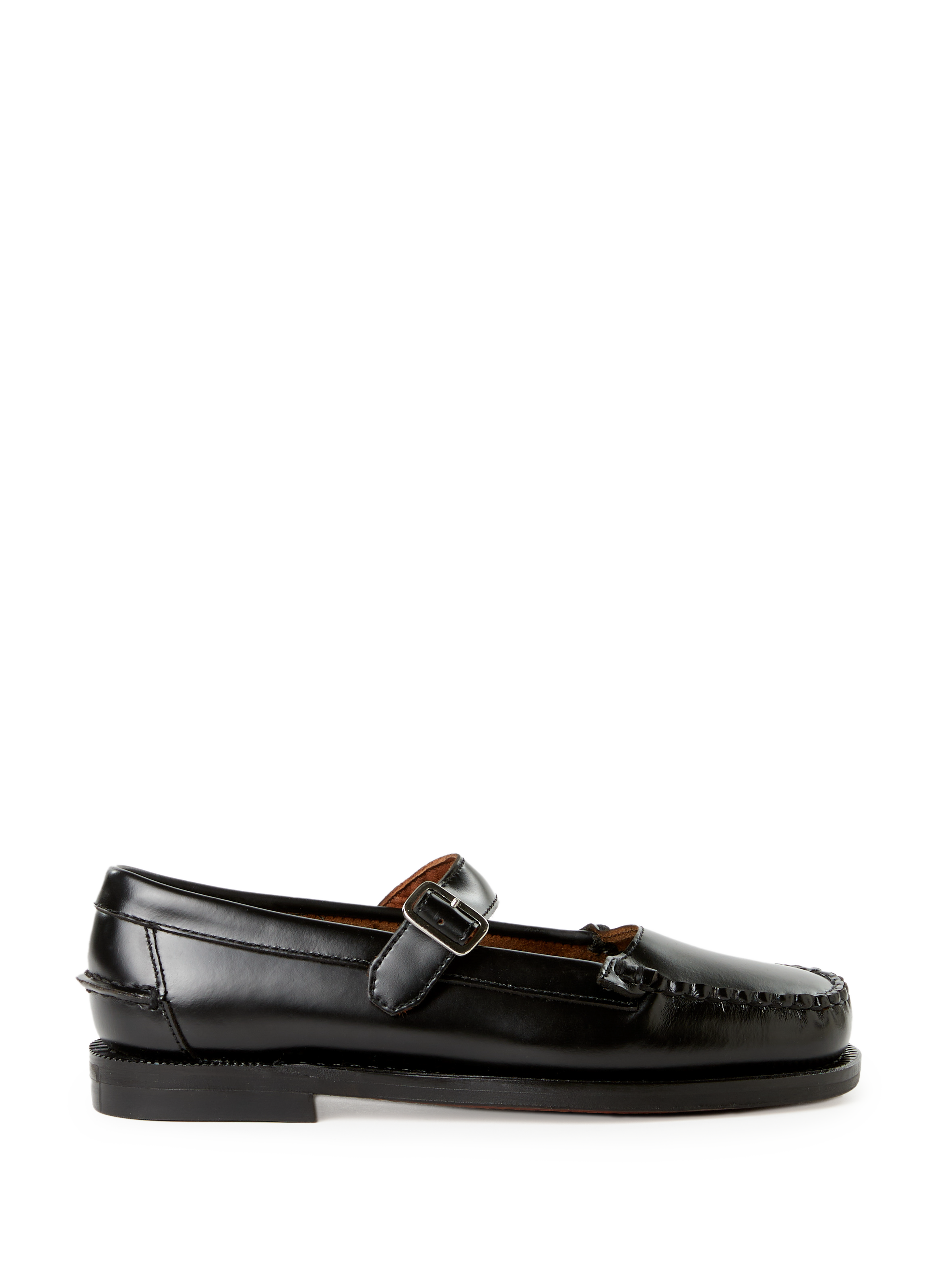 SEBAGO Mocassins à boucle en cuir Noir