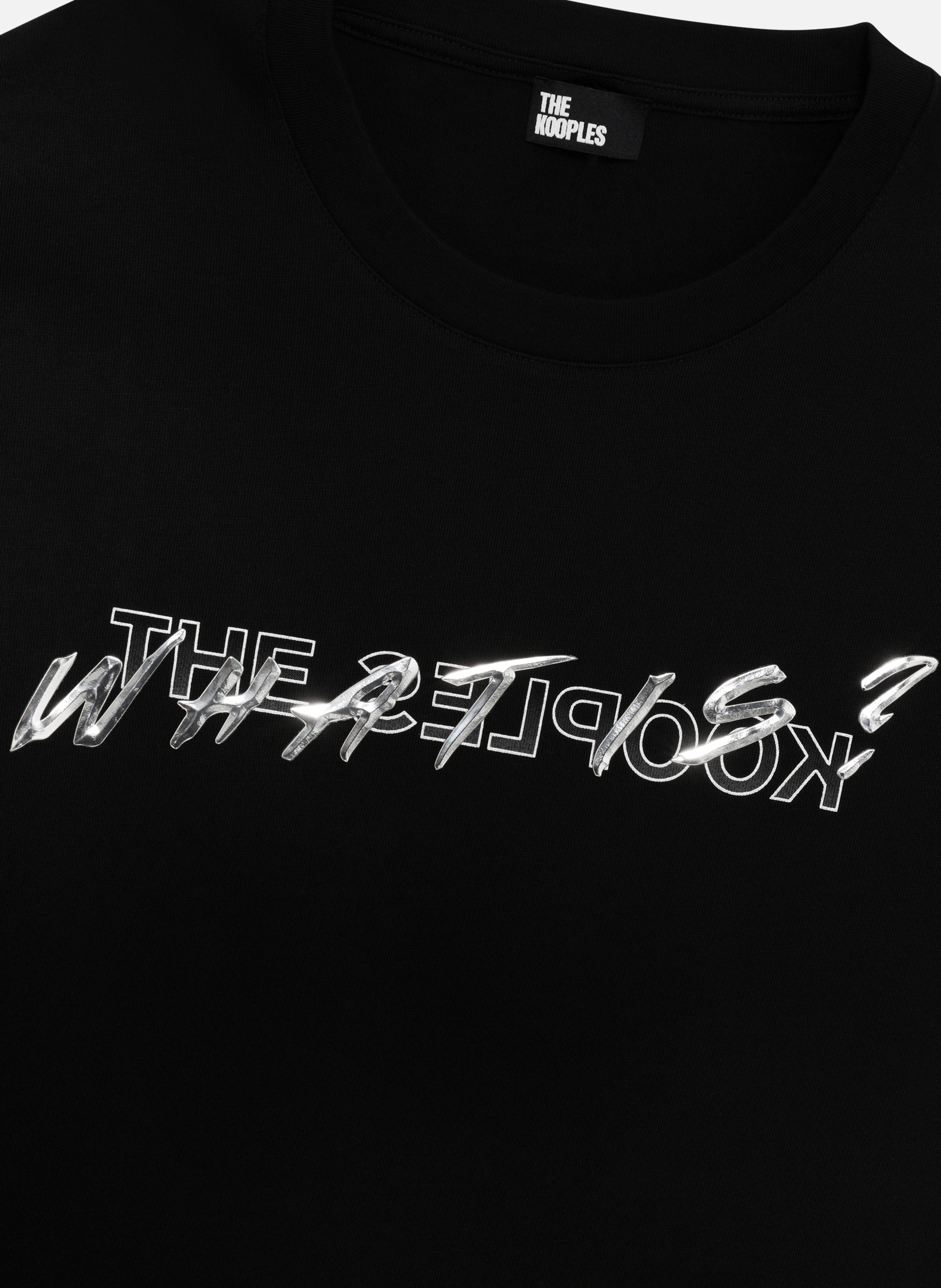 T-shirt what is effet metallique THE KOOPLES Noir