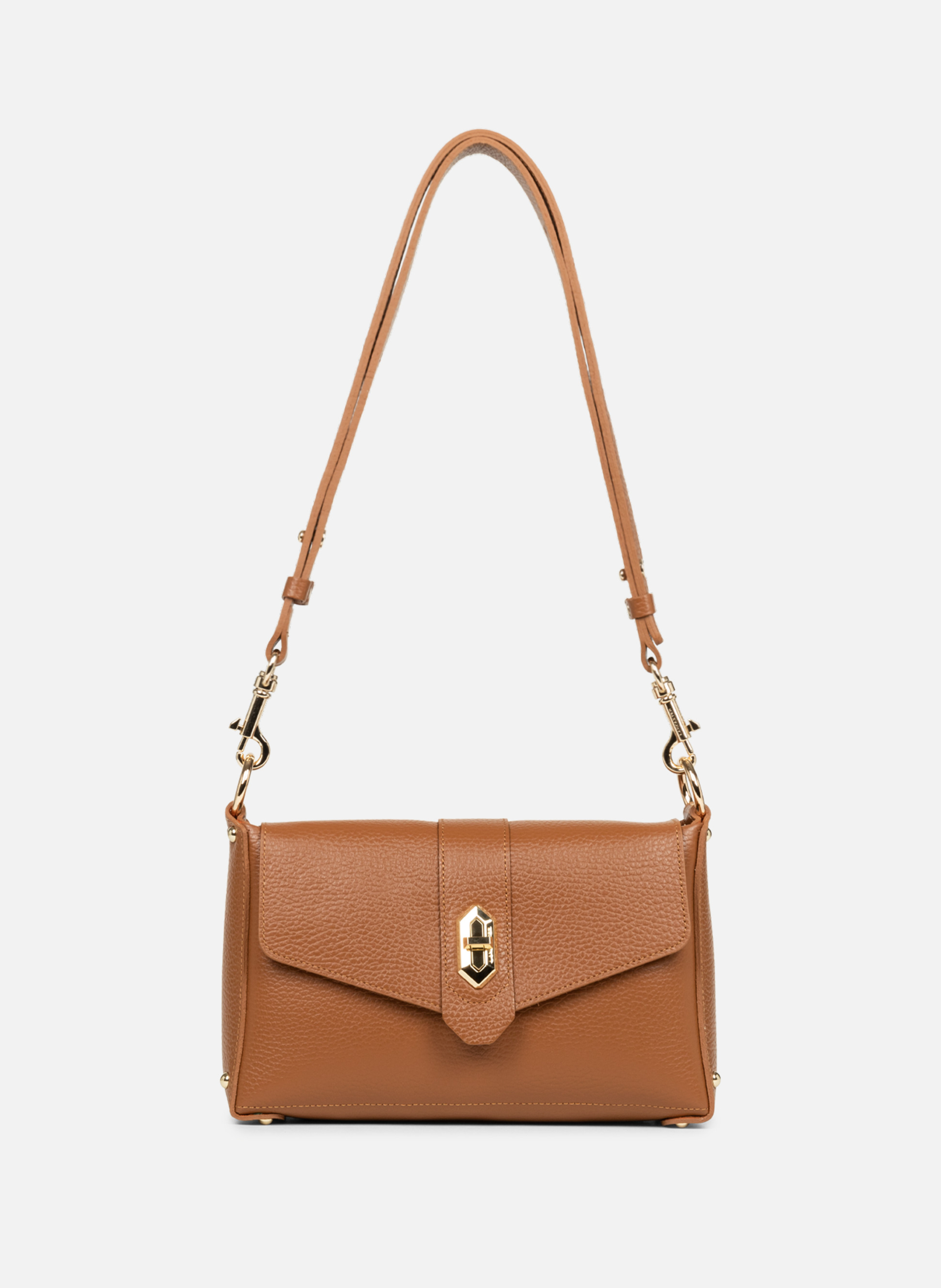 LANCASTER Petit sac trotteur - top double Marron