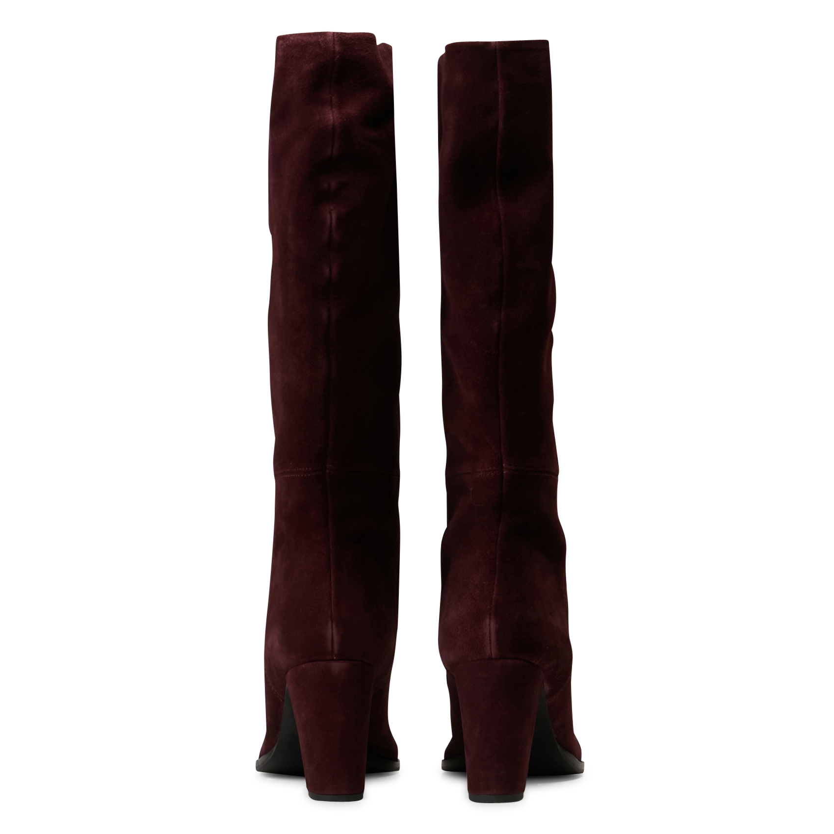 Bottes en cuir velours IKKS Rouge