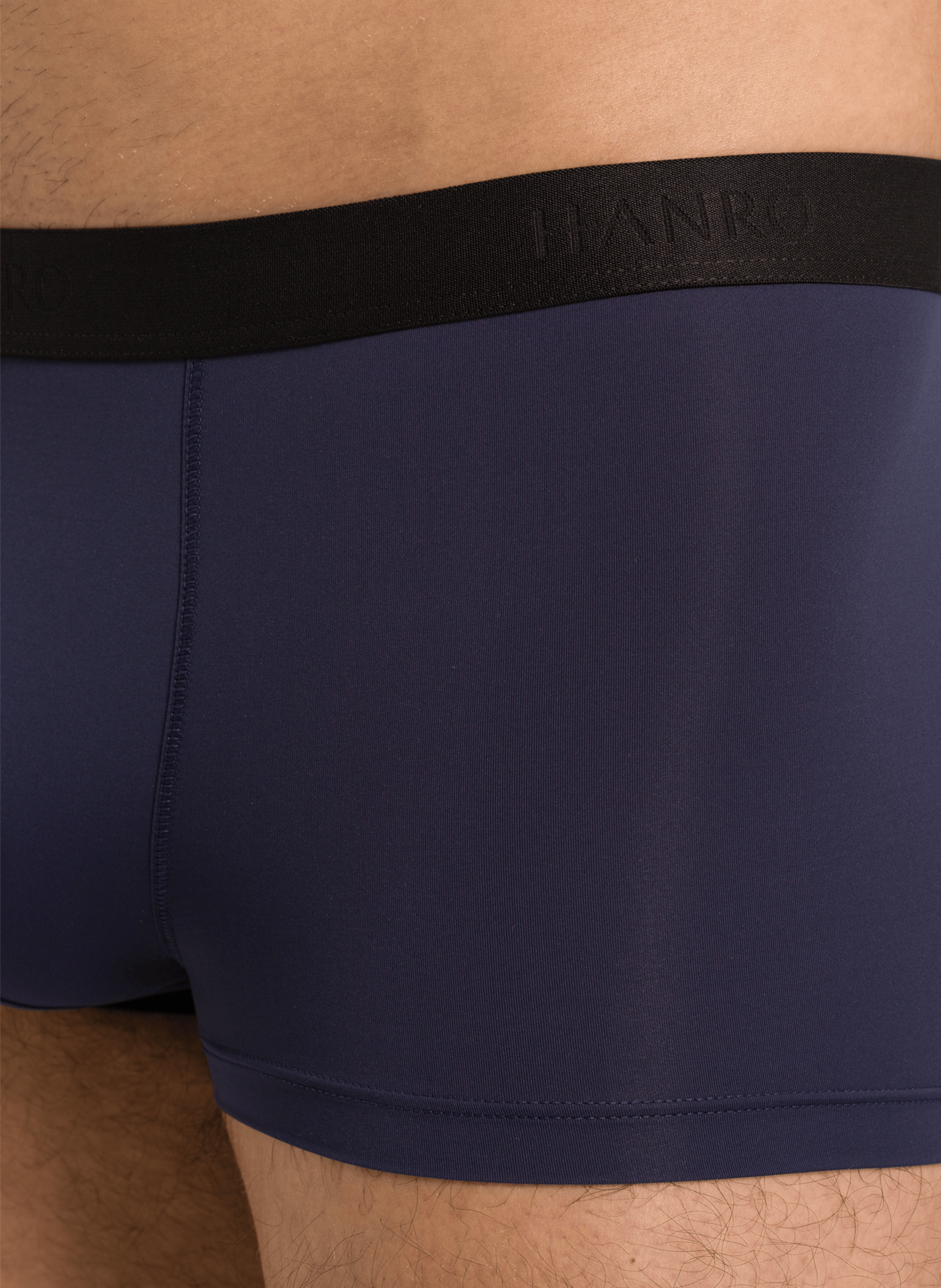 Plain polyamide boxers HANRO Blue