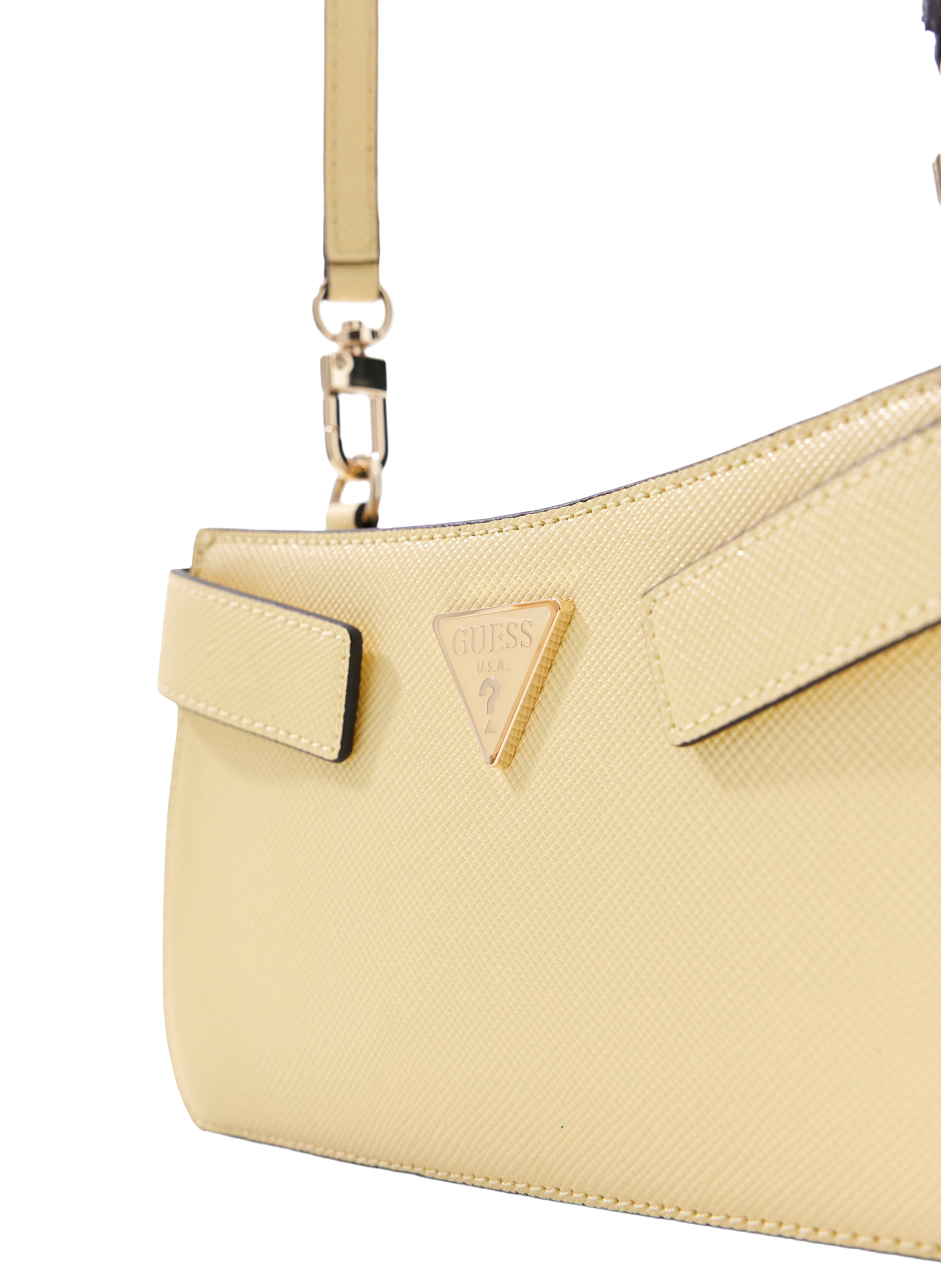 Mini sac bandoulière Serenova Saffiano GUESS Jaune