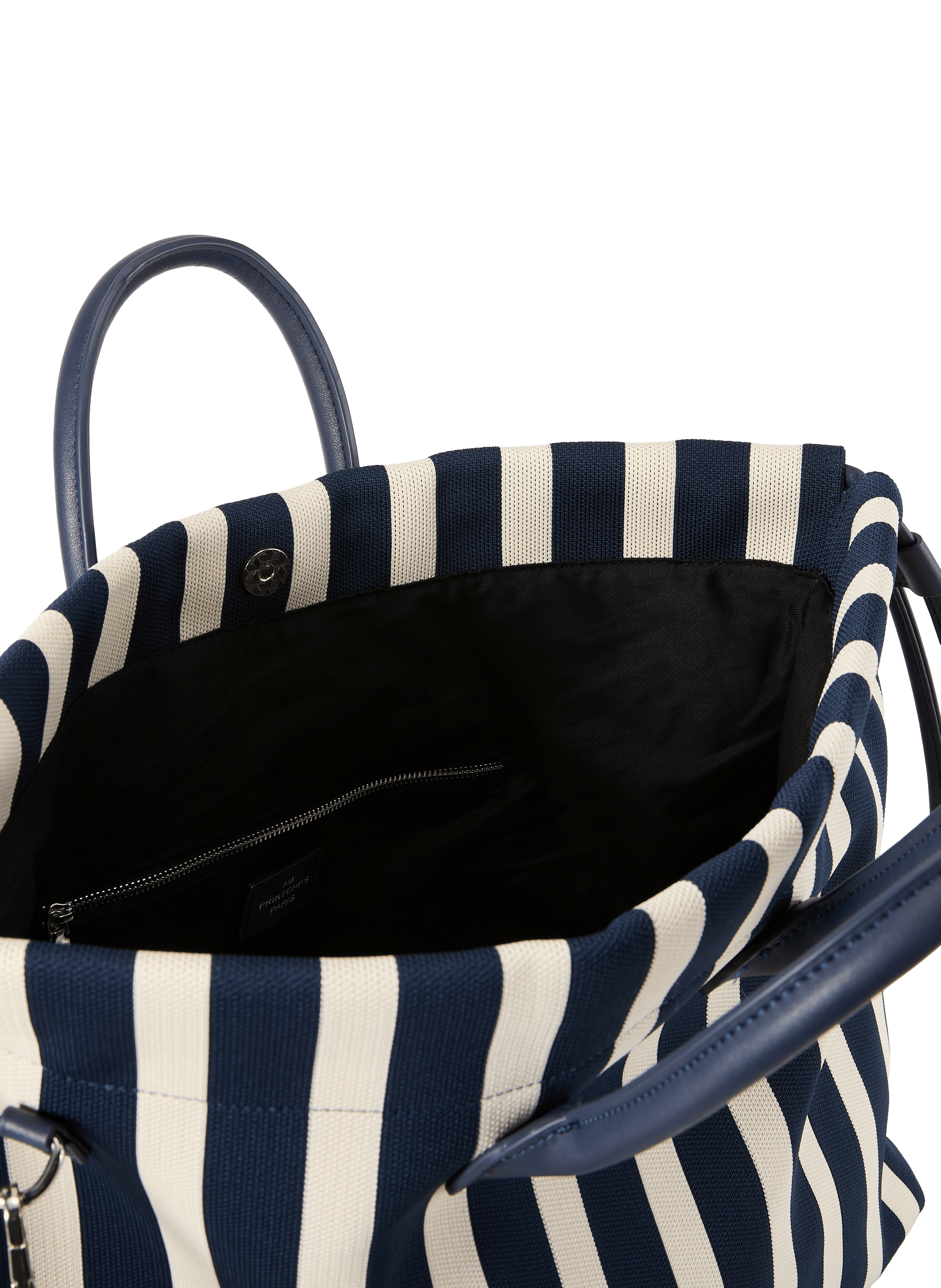 Striped tote bag AU PRINTEMPS PARIS Blue