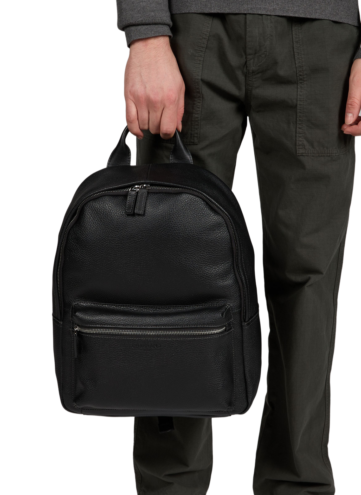 Cowhide leather backpack CHABRAND Black