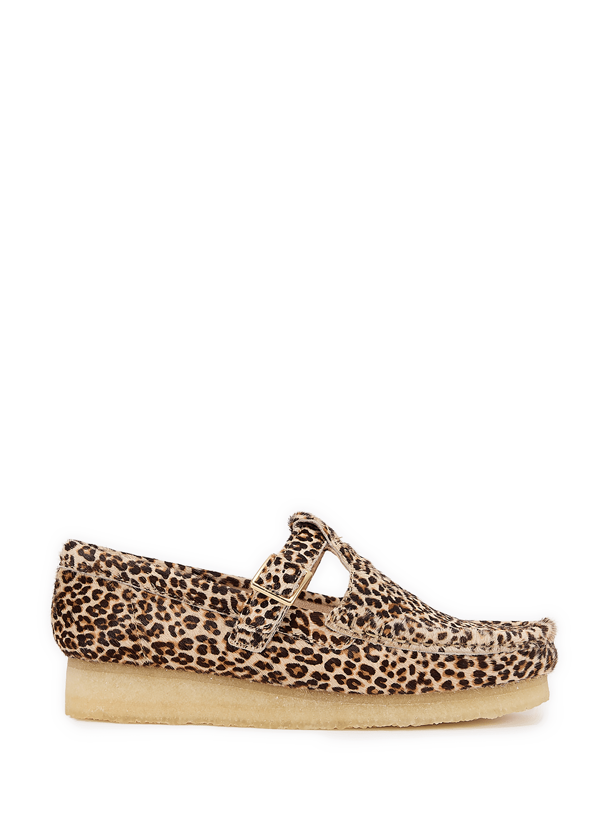 Mocassins léopard Wallabee en cuir CLARKS Multicolore